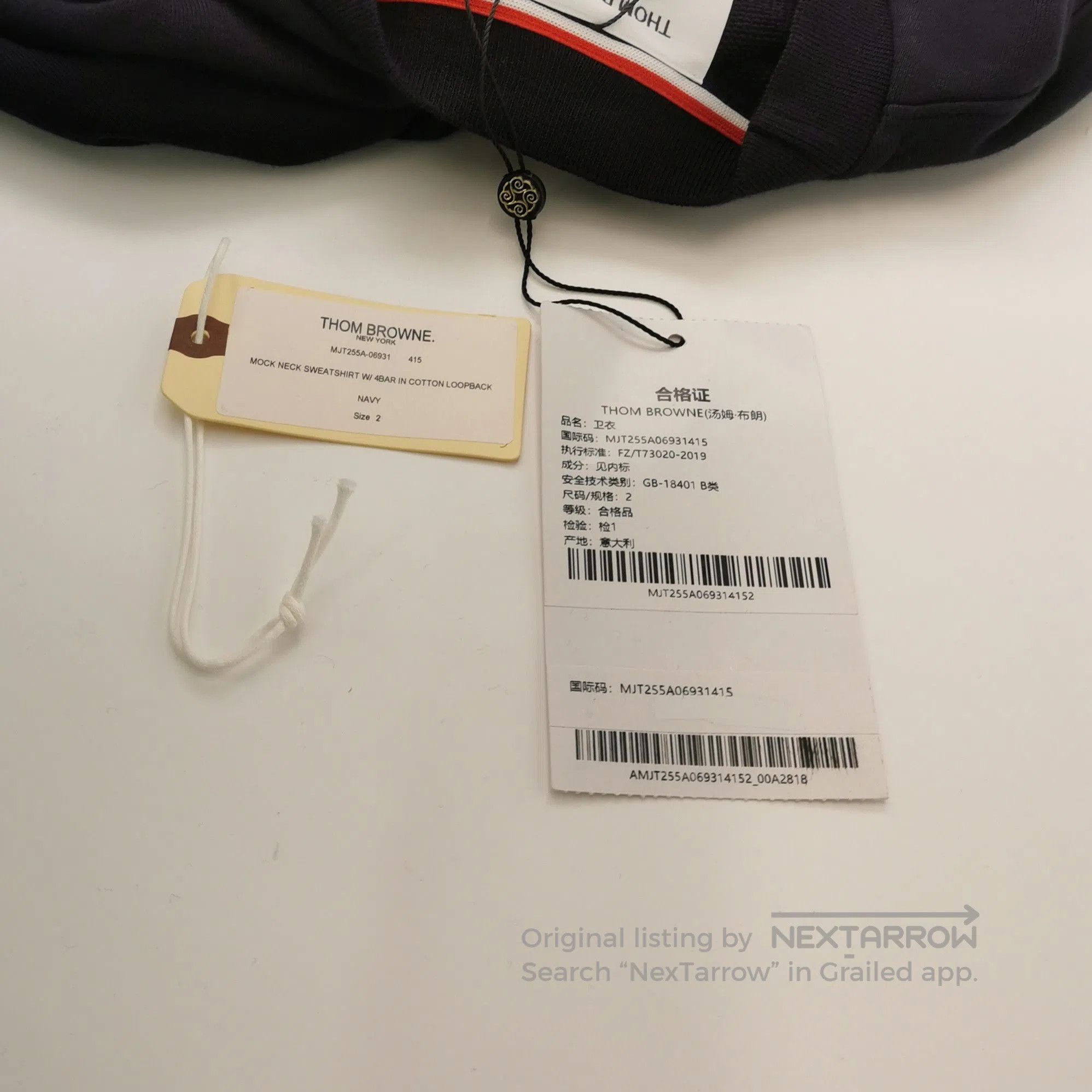 Thom Browne Thom Browne Black Striped Crewneck Sweatshirt L. Size US M / EU 48-50 / 2 - 1 Thumbnail