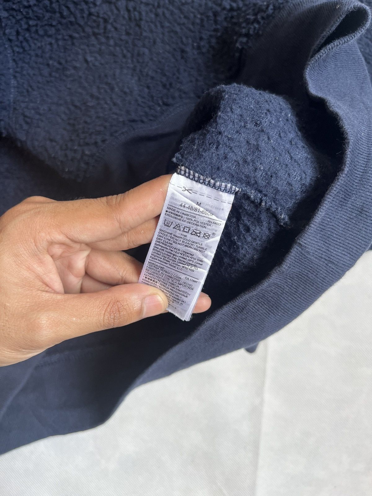 Gap Gap Fleece Sherpa Lining Pullover Tapestry Navy Size US M / EU 48-50 / 2 - 6 Thumbnail