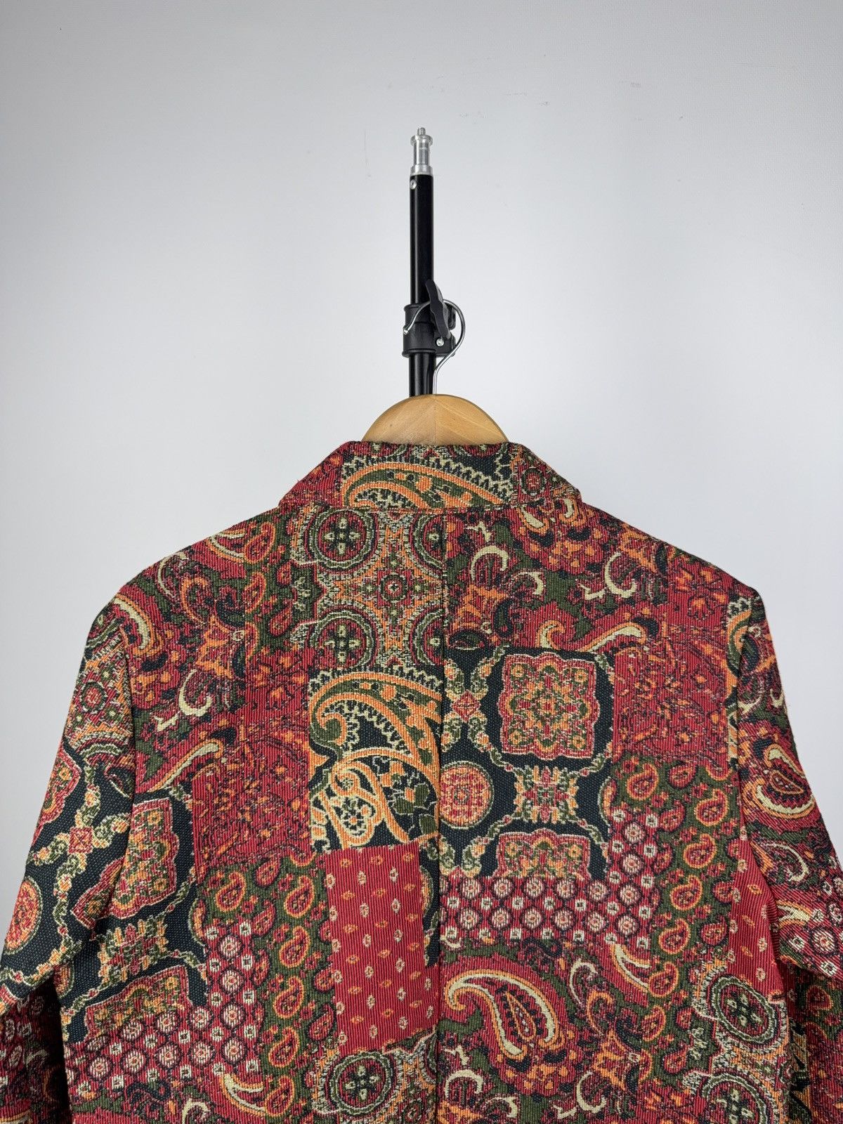 Japanese Brand Vintage Made in Italy Paisley Tapestry Jacket Wool Blend Size M / US 6-8 / IT 42-44 - 6 Thumbnail