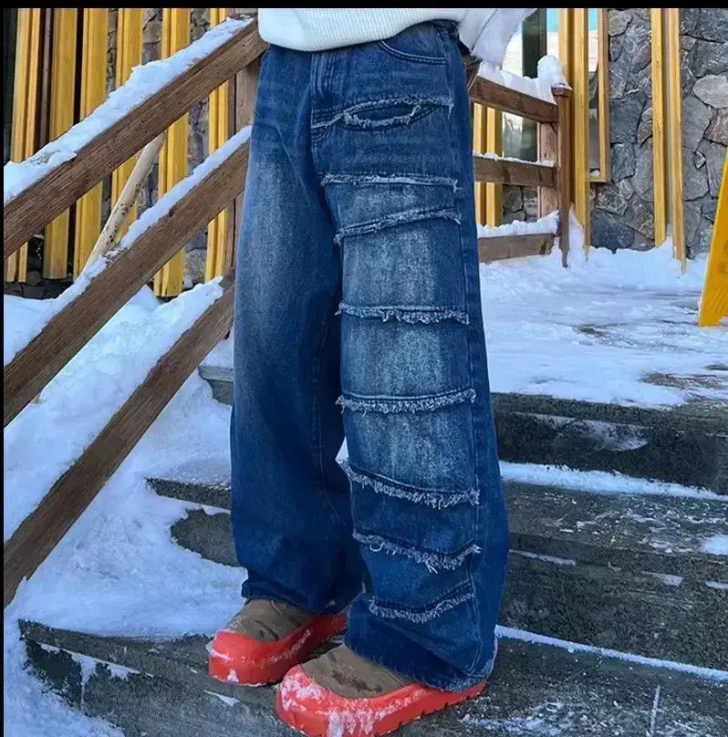 Japanese Brand Retro loose straight leg jeans Size US 32 / EU 48 - 1 Thumbnail
