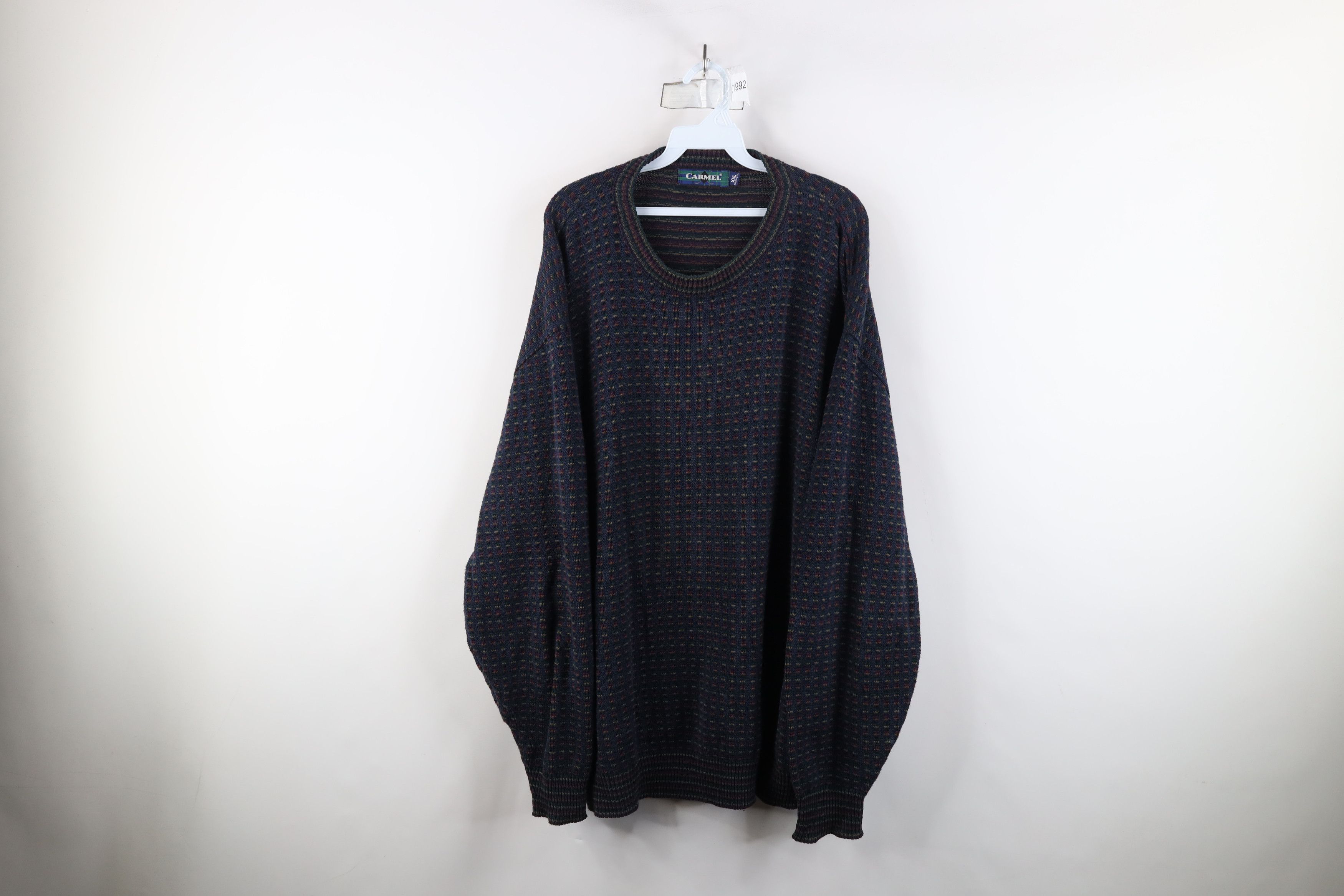 Vintage Vintage 90s Streetwear Cotton Rainbow Striped Sweater USA Size US XXL / EU 58 / 5 - 1 Thumbnail