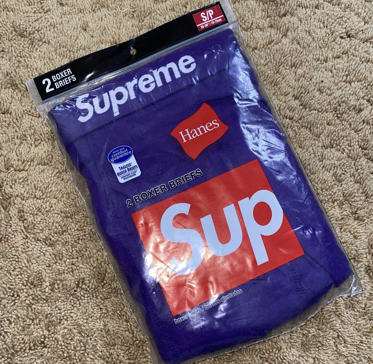 Supreme Hanes Boxer Supreme Purple Underwear Boxer Supreme Purple