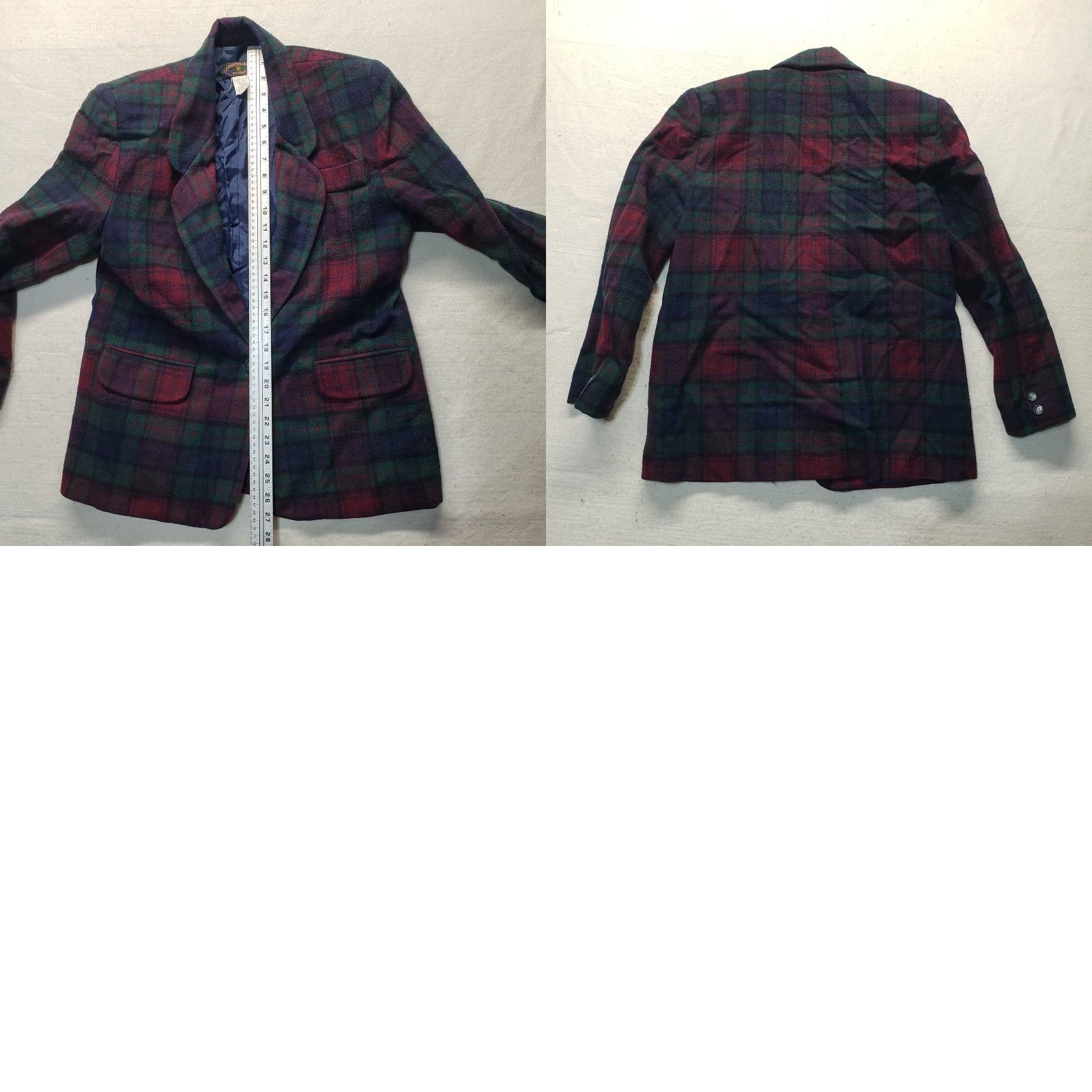 Charter Club VINTAGE Charter Club Blazer Shirt 10 Red Plaid Wool Women's Adult Jacket Blazer 90s Womens Size L / US 10 / IT 46 - 8 Thumbnail