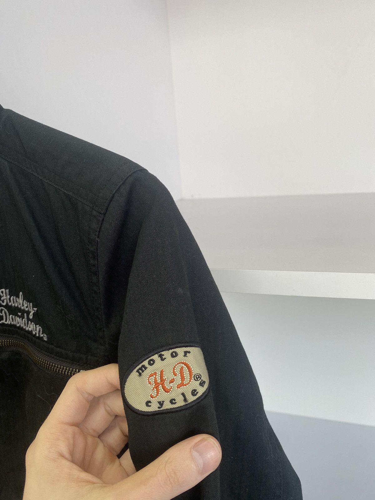 Harley Davidson × Vintage Vintage Harley-Davidson Motorcycles Big Logo Women’s Jacket Size M / US 6-8 / IT 42-44 - 6 Thumbnail