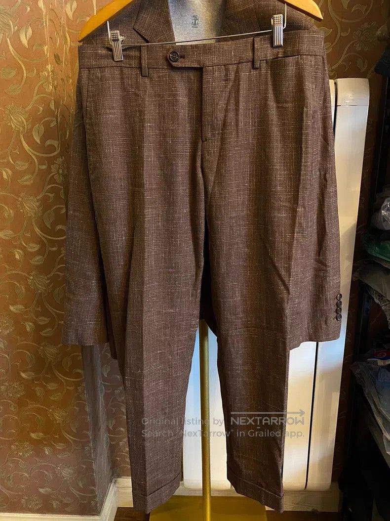 Brunello Cucinelli brunello cucinelli Suit set, wool, linen, and silk blended Size 50L - 2 Thumbnail