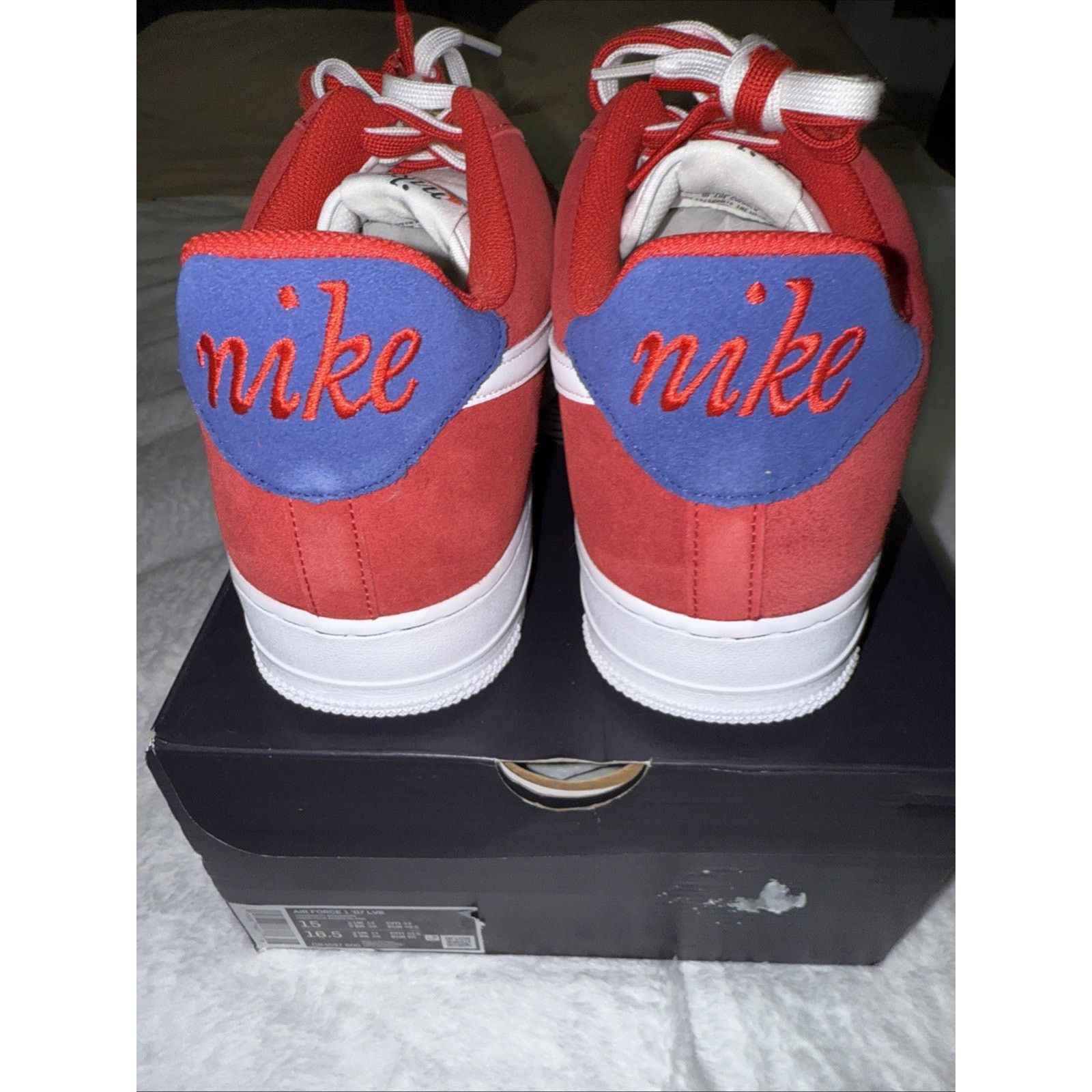 Nike Nike Air Force 1 ‘07 LV8 Sz 15 First Use University Red Rare Size US 15 / EU 48 - 6 Thumbnail
