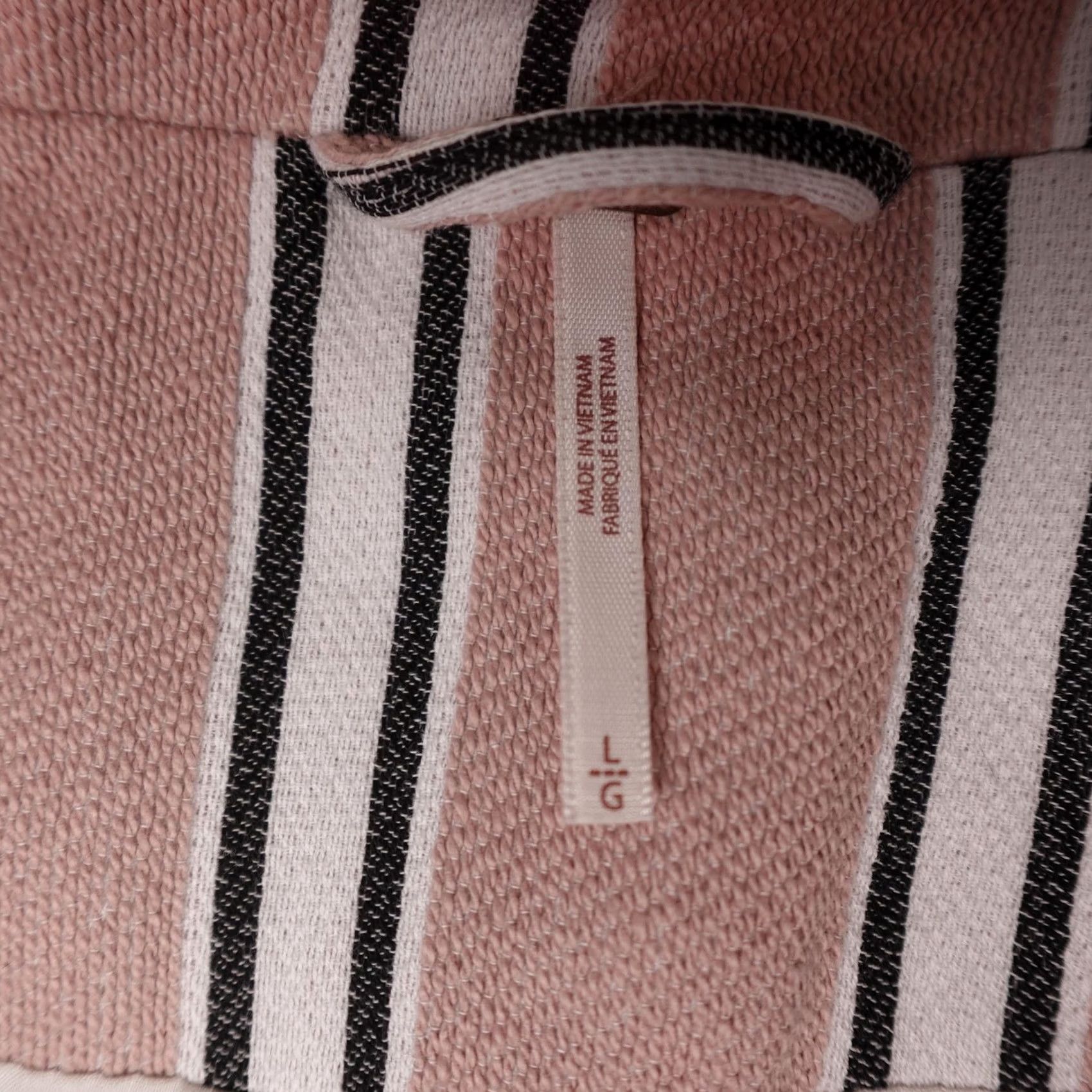 Free People Free People Blazer Womens L Pink Striped Oversized Preppy Jacket Blazer Long Sleeve Notch Lapel Vintage? Size L / US 10 / IT 46 - 2 Thumbnail