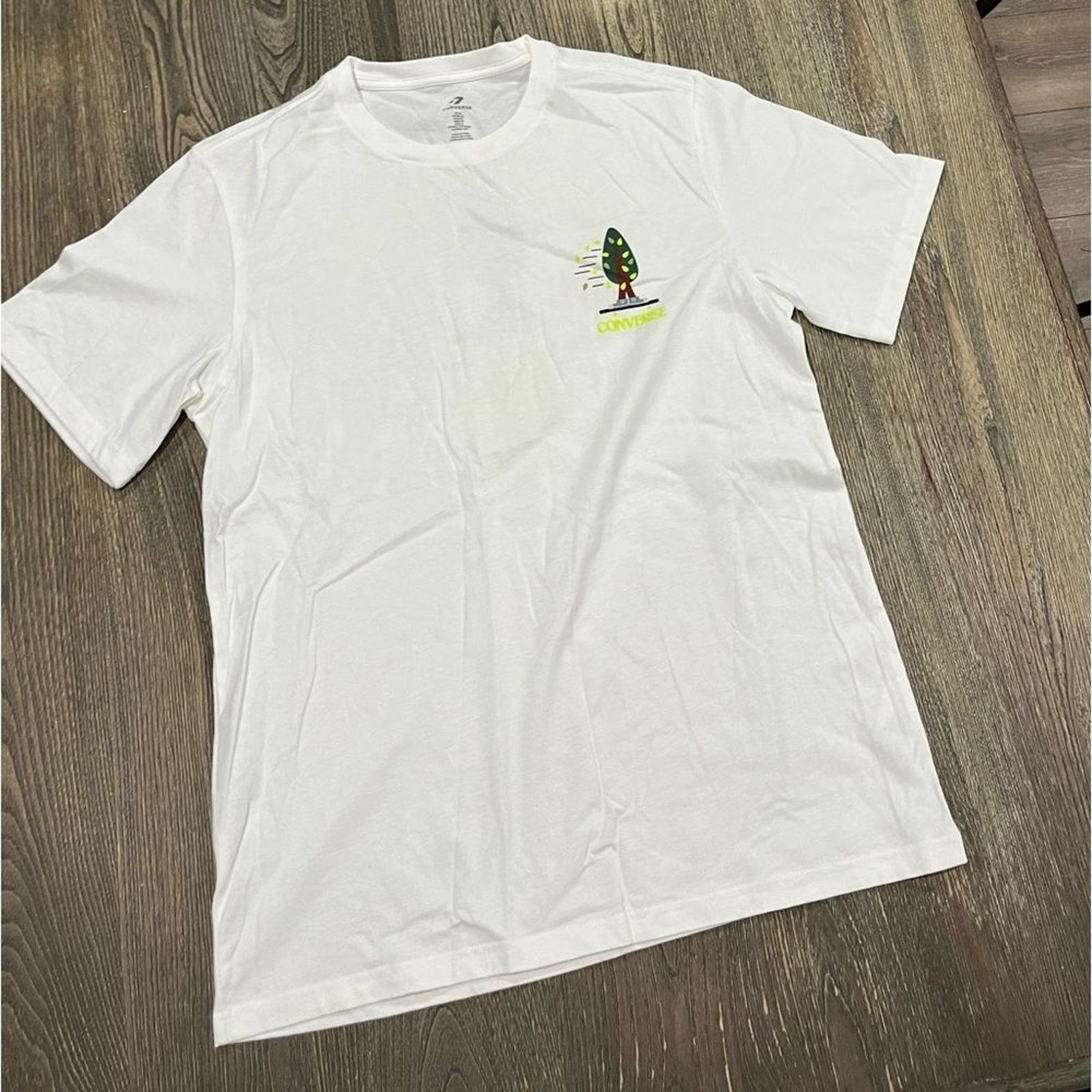 Converse NWOT Converse All Star T-Shirt Short Sleeve Crewneck White M Size US M / EU 48-50 / 2 - 1 Thumbnail