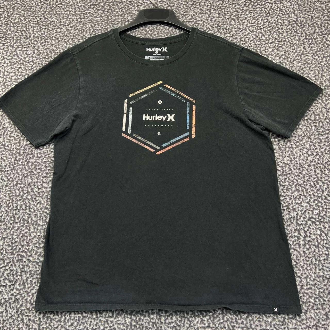 Hurley Hurley Shirt Men Large Black Short Sleeve Crew Neck Cotton L Size US L / EU 52-54 / 3 - 1 Thumbnail