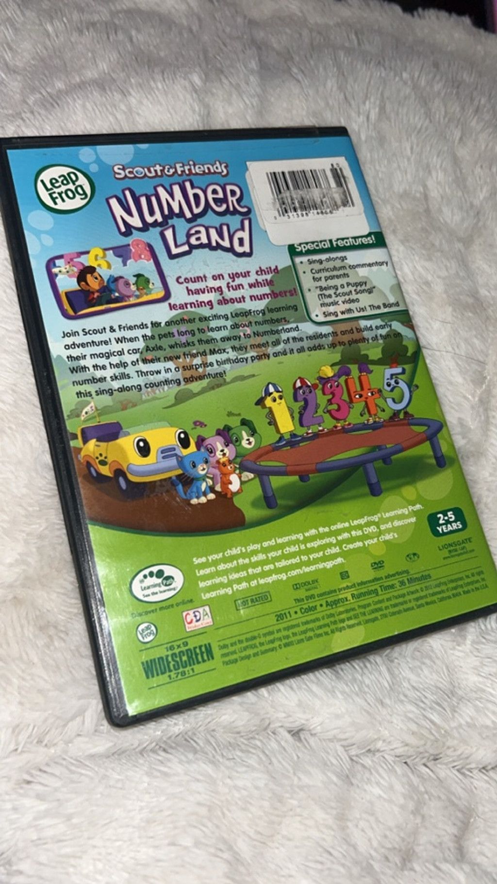 Other Kids LeapFrog Scout & Friends Number Land DVD Green Black Size US S / EU 44-46 / 1 - 1 Thumbnail