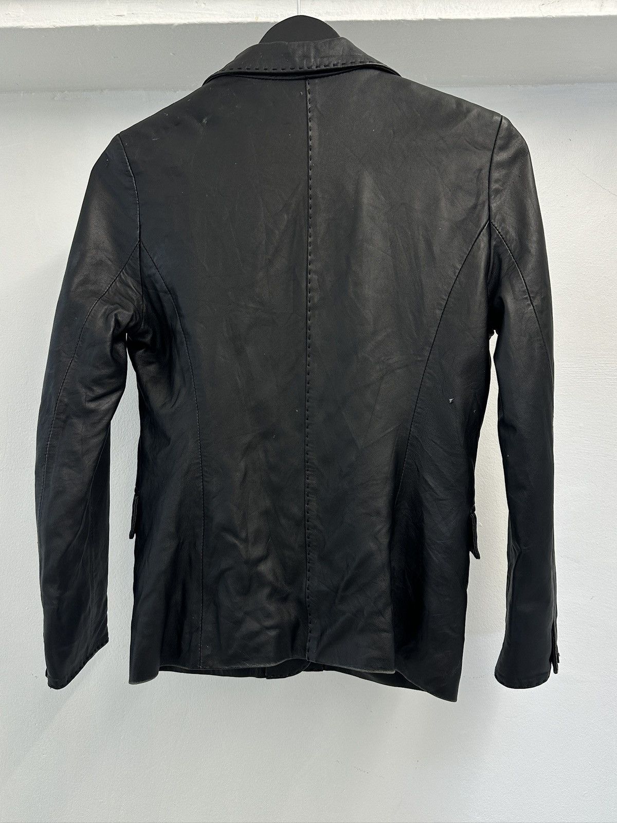 Balmain Balmain Paris Vintage Lambskin Leather Blazer Size S / US 4 / IT 40 - 4 Thumbnail