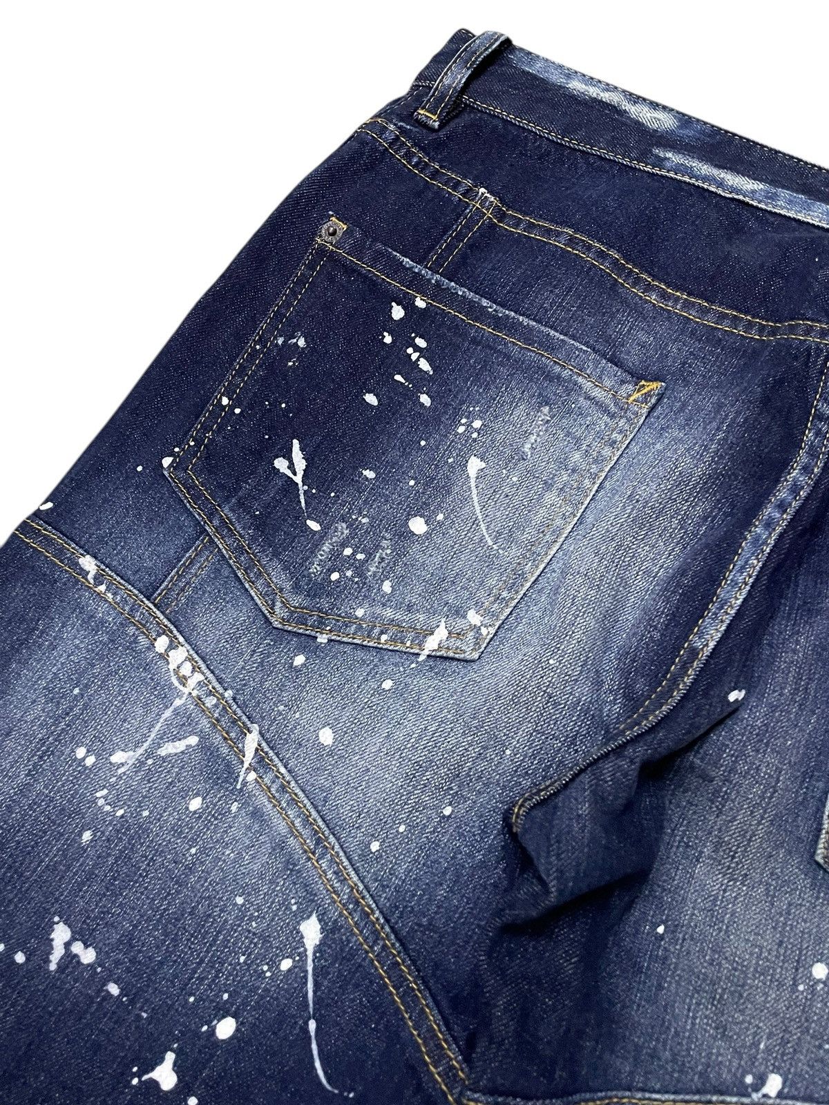 Dsquared2 BNWT Dsquared2 $800 Biker Distressed Paint Splatter Jeans Size US 34 / EU 50 - 21 Thumbnail