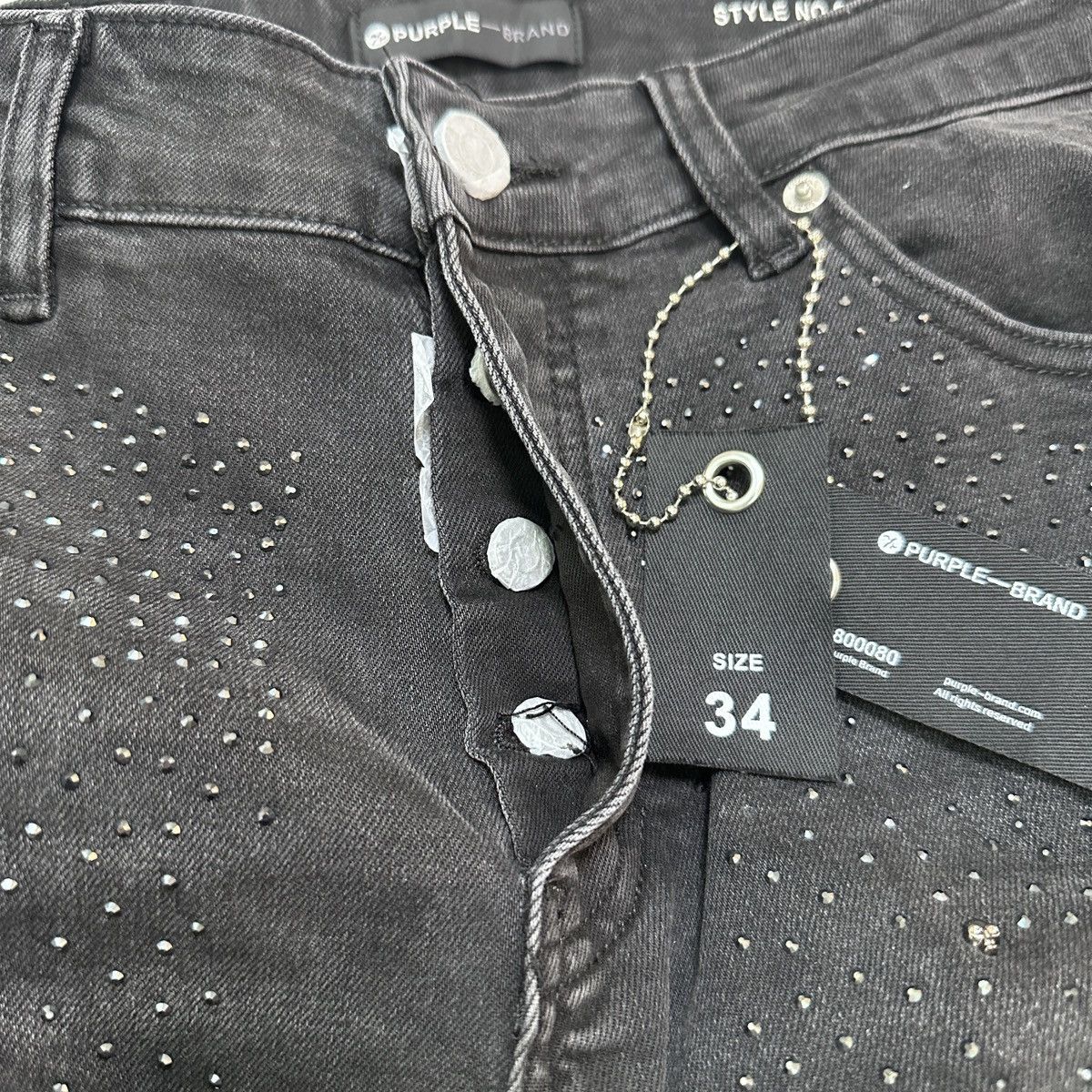 Purple Brand Purple Brand Embellished Flare Jeans Size US 34 / EU 50 - 6 Thumbnail