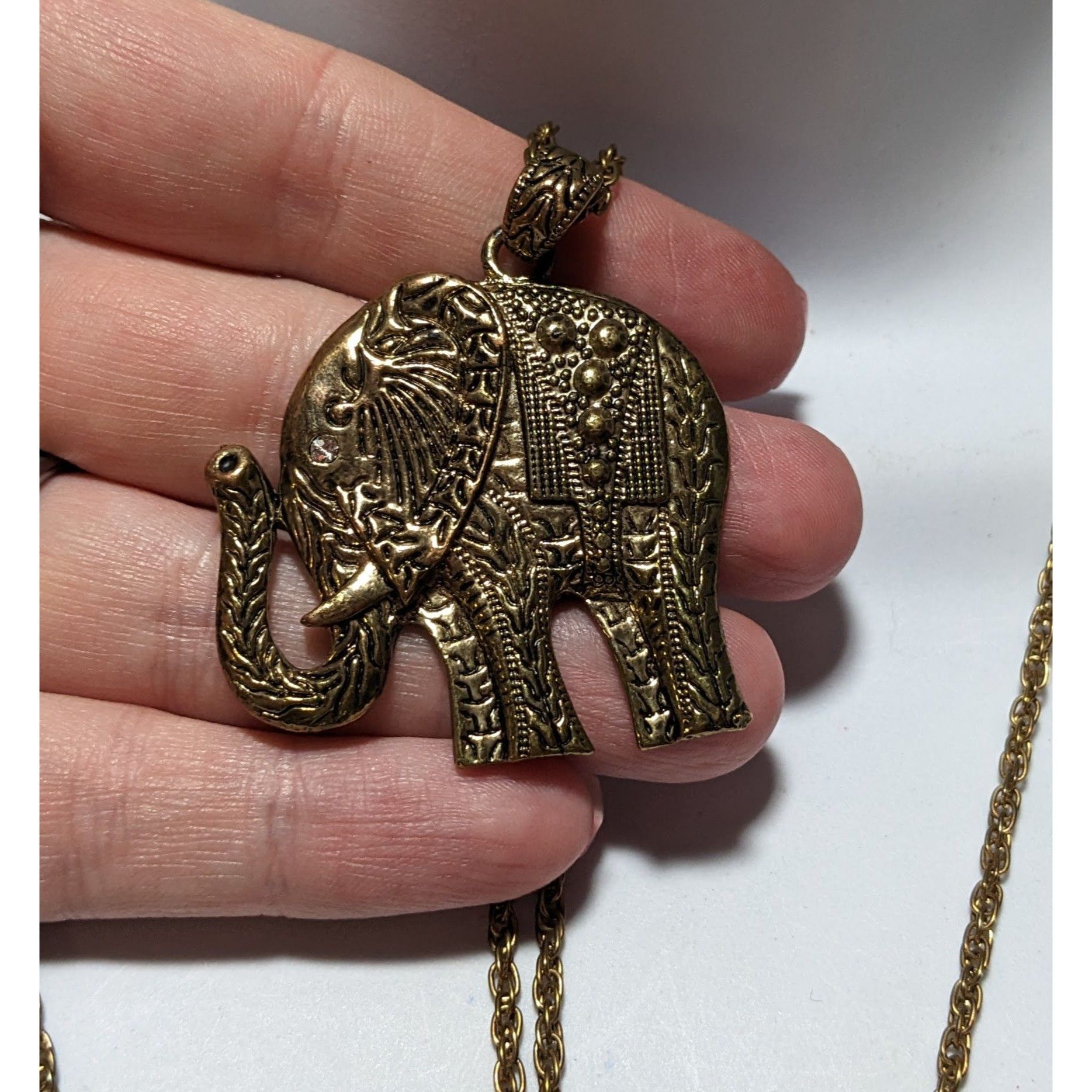 Other Gold Bohemian Elephant Neckalce Size ONE SIZE - 7 Thumbnail