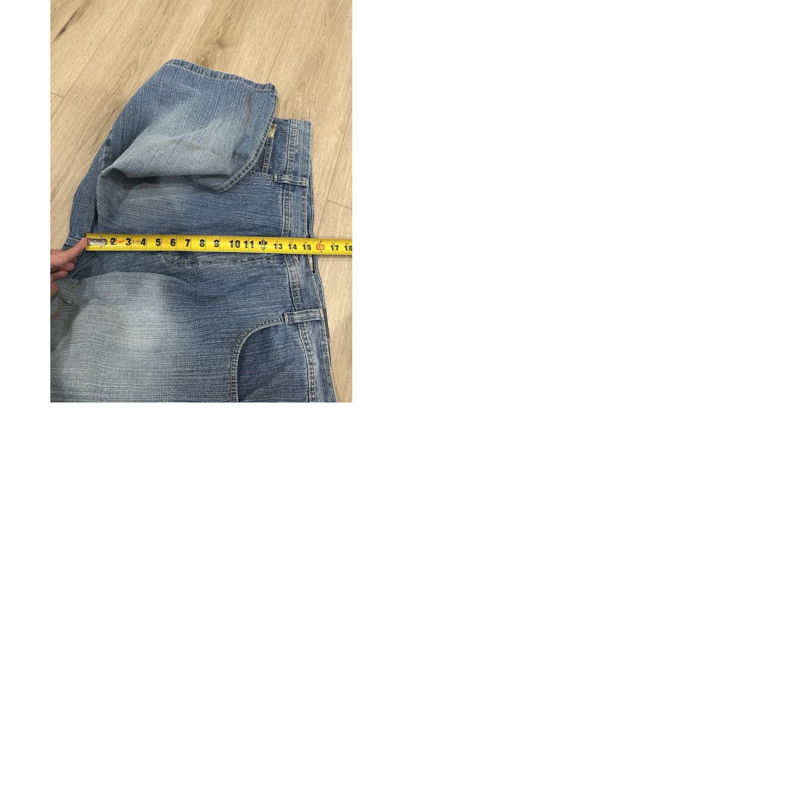 Southpole VINTAGE Southpole Jorts Men 42X16 Denim Shorts Baggy Loose Y2K 90s Grunge Hip Hop Blue 5-Pocket Relaxed Jeans Casual Summer Spring Fall Mens Size US 42 / EU 58 - 9 Thumbnail