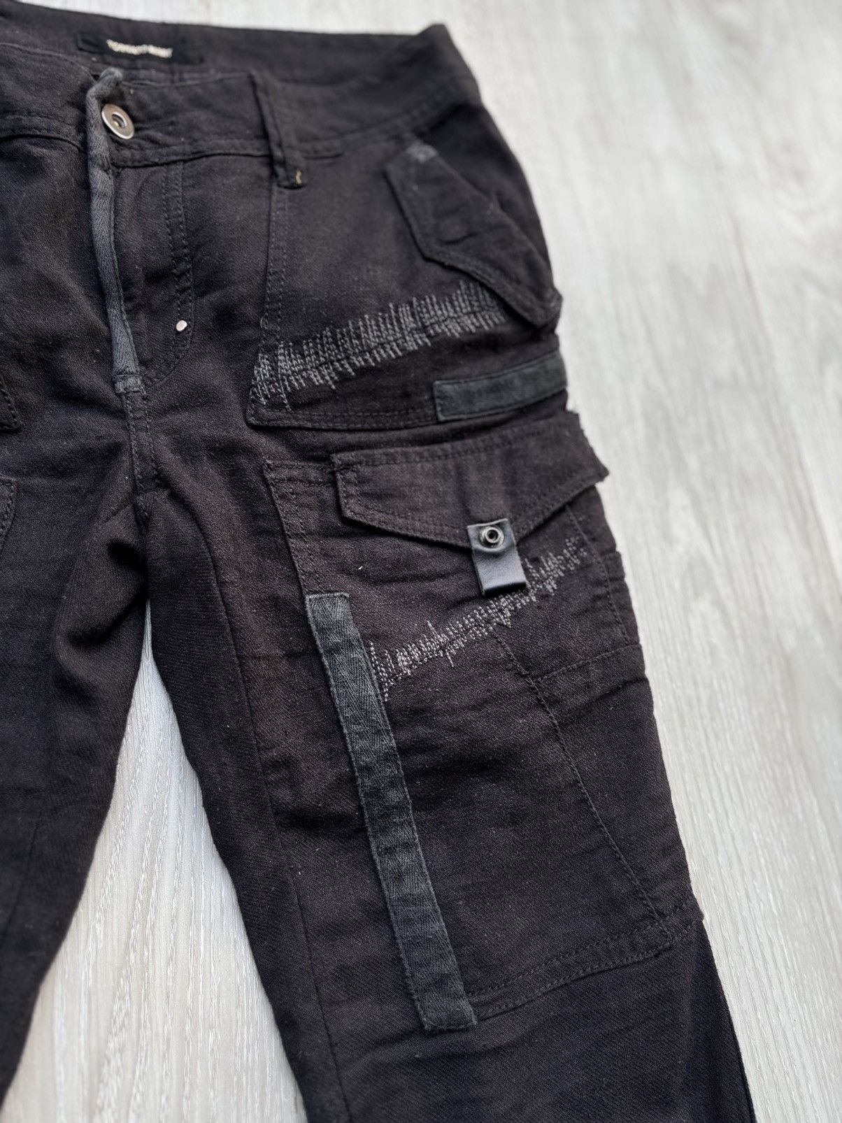 TORNADO MART lace up cargo pants