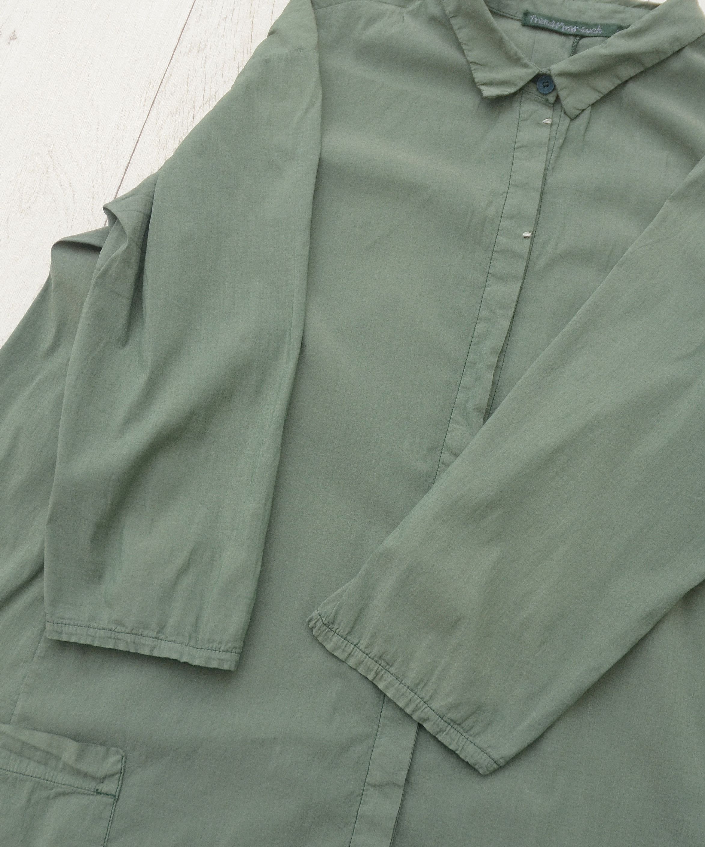 Transit × Transit Uomo Khaki Transit Par Such Shirt Dress Avant Garde grotesqu Y2K Size M / US 6-8 / IT 42-44 - 7 Thumbnail
