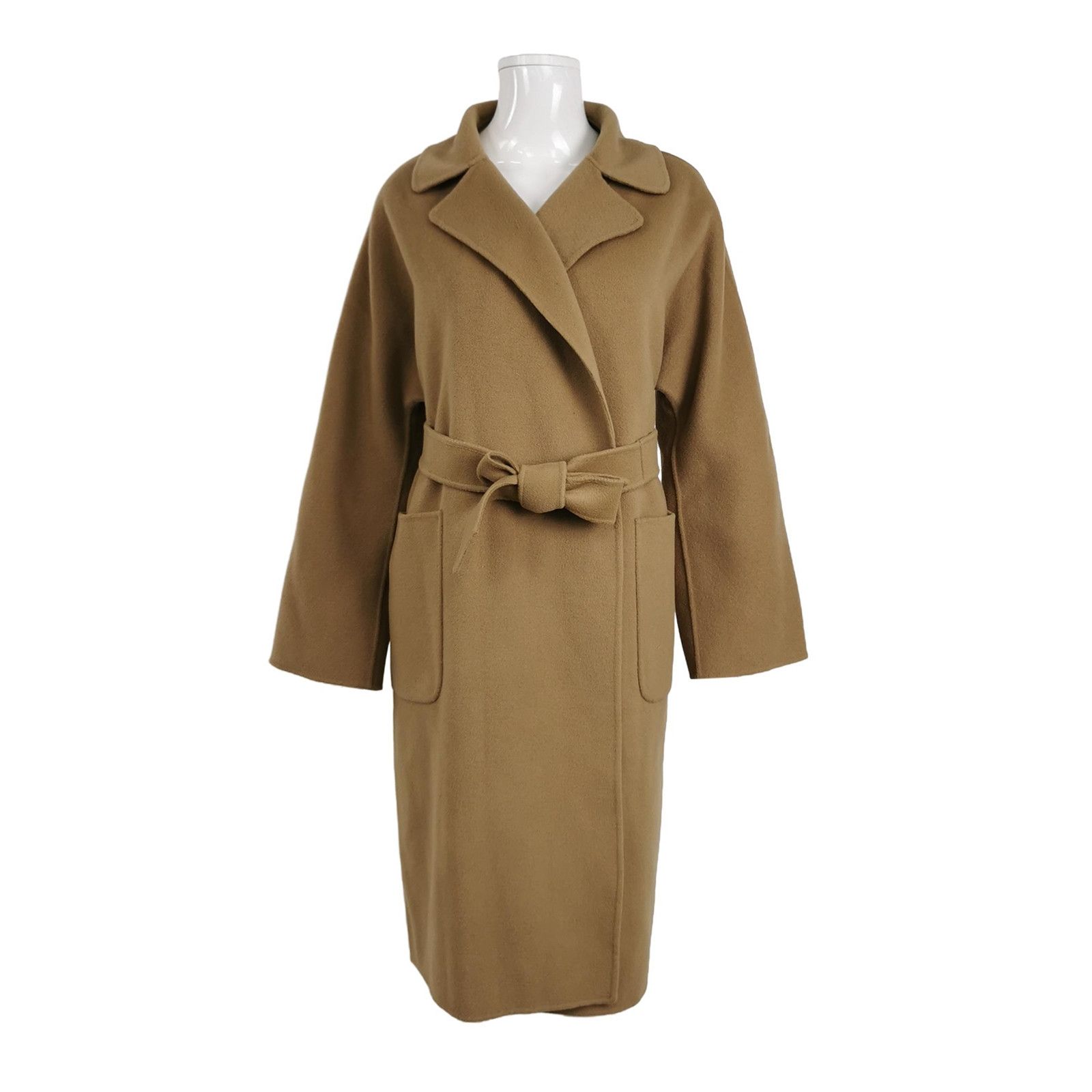 Weekend Max Mara Weekend Max Mara Wool Belted Lapel Coat M/US8 Size S / US 4 / IT 40 - 1 Thumbnail