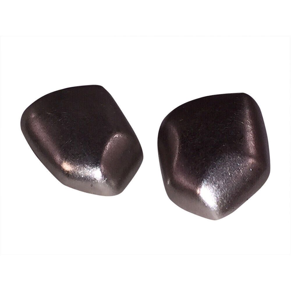 Yves Saint Laurent Yves Saint Laurent Silver tone Faceted Nugget Earrings Size ONE SIZE - 3 Thumbnail