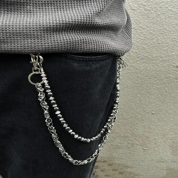 Jewelry Layered Silver Wallet Chain Size ONE SIZE - 1 Thumbnail