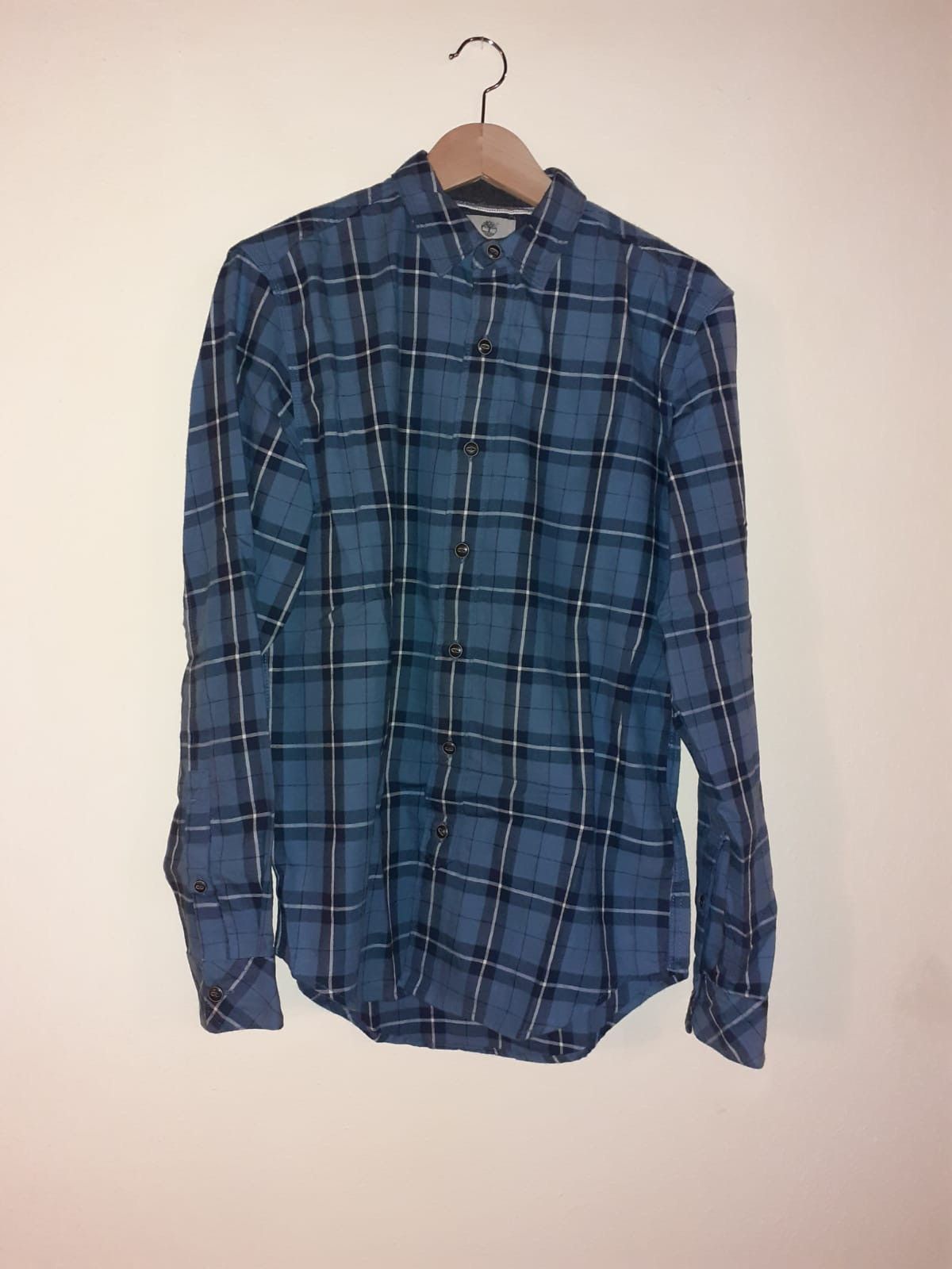 Timberland Camicia originale casual Timberland a quadri blu Size US S / EU 44-46 / 1 - 1 Thumbnail