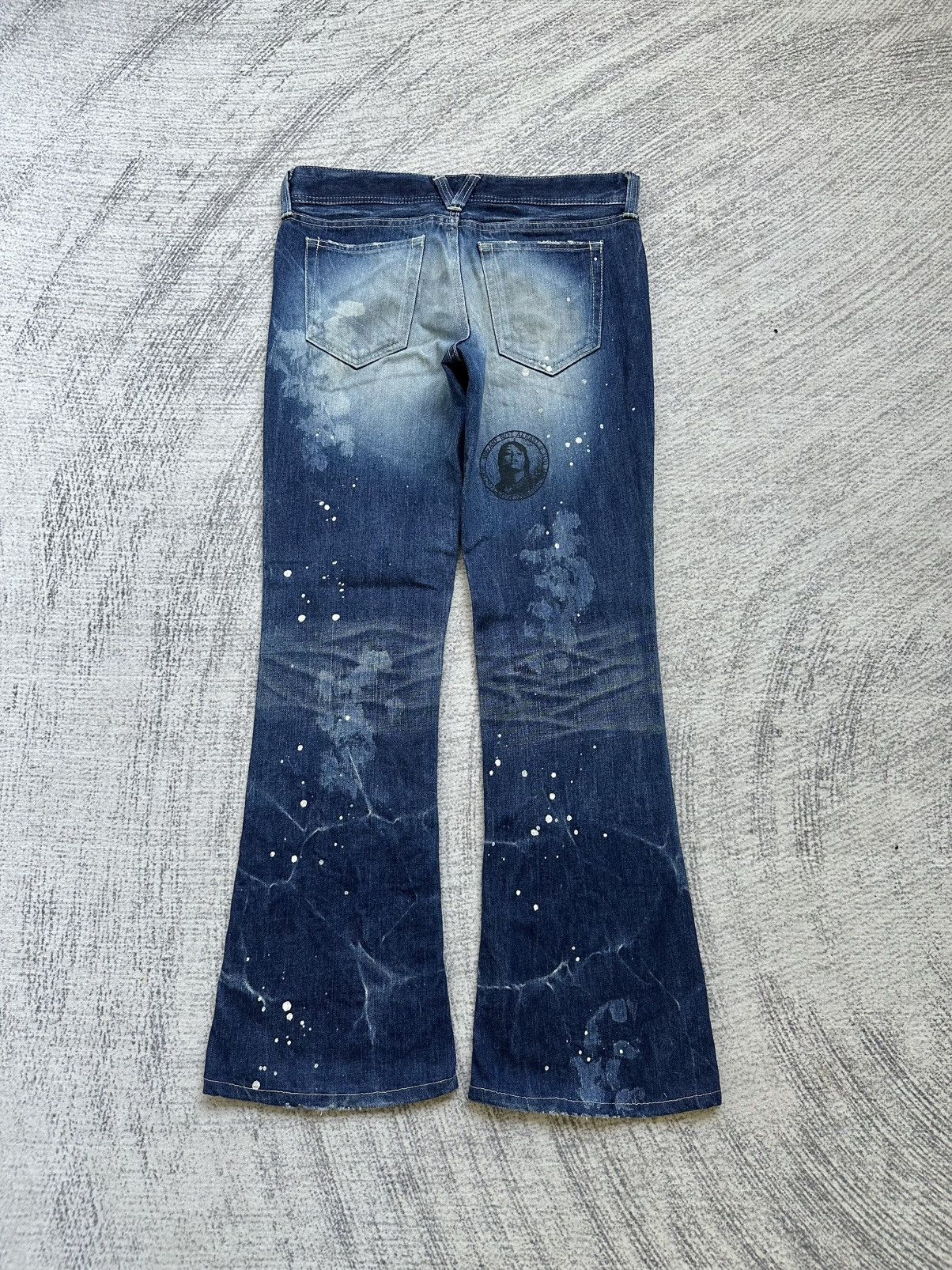 If Six Was Nine × Japanese Brand × Vanquish Vanquish Punk Inspired Flare Jeans Size 32" / US 10 / IT 46 - 2 Thumbnail