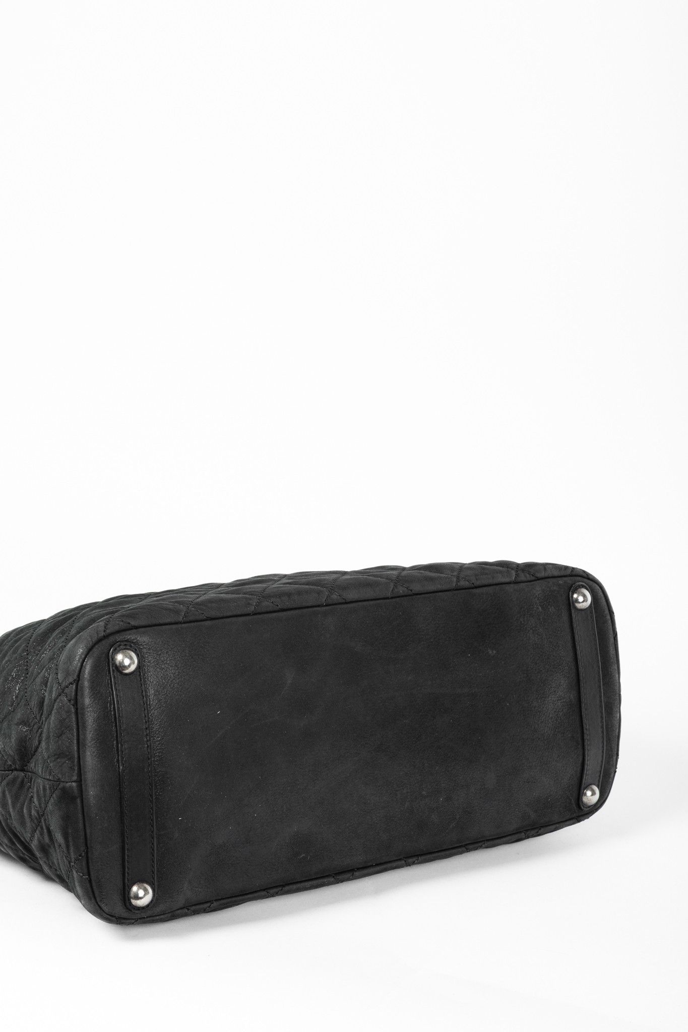 Chanel In-The-Mix Black Iridescent Calfskin Quilted Tote