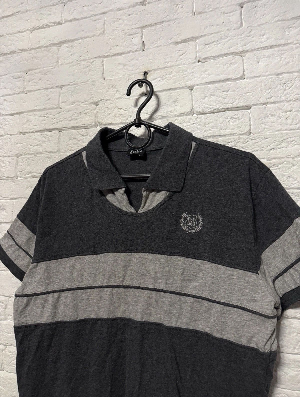 Dolce & Gabbana Vintage Dolce & Gabbana Polo Shirt Embroidered Logo Sz M Size US M / EU 48-50 / 2 - 2 Thumbnail