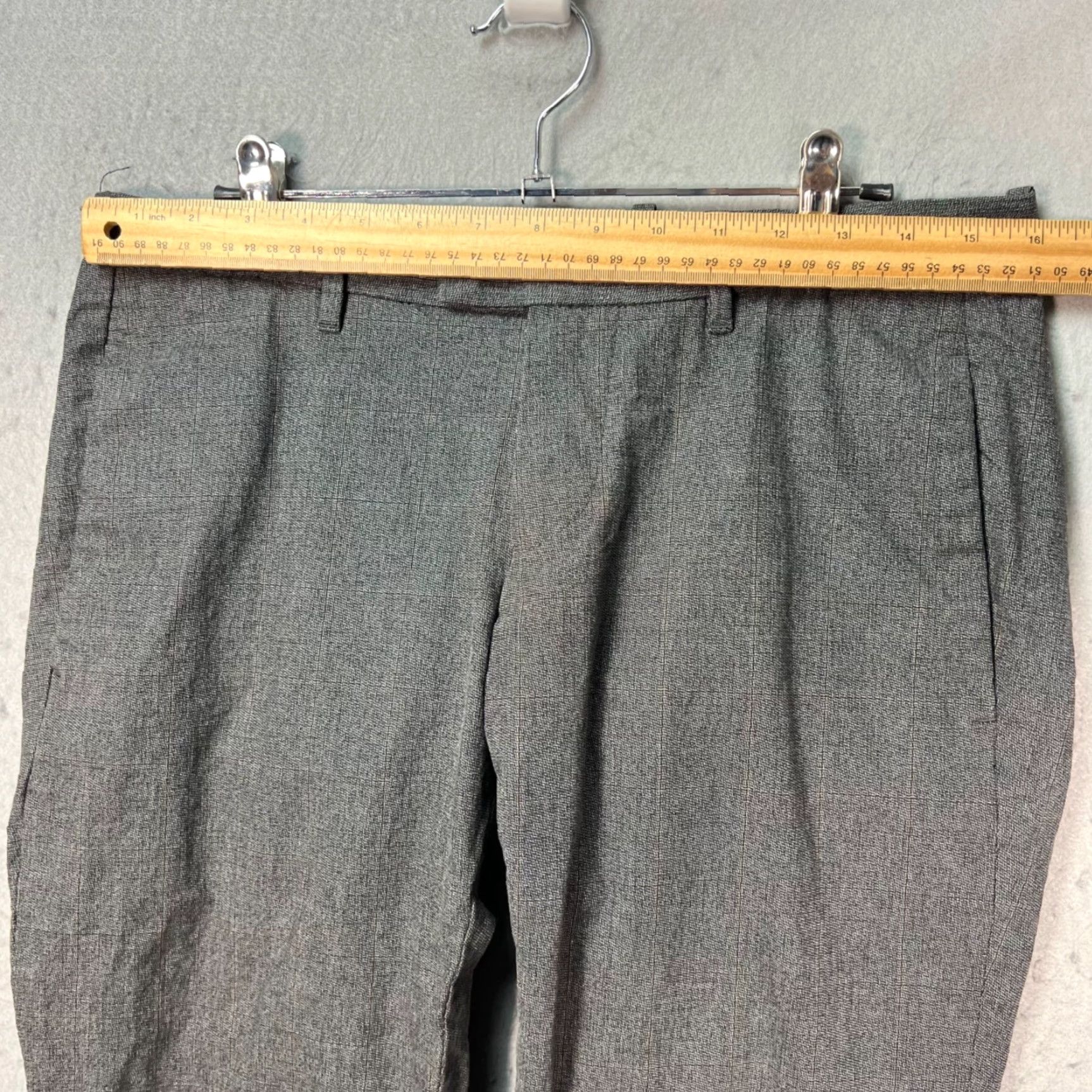DRYKORN Drykorn Gray Wool Blend Tailored Pants Mens Size 46 Dress Pants Slim Tapered Flat Front 30in Inseam Modern Mens Clothing Size US 30 / EU 46 - 6 Thumbnail