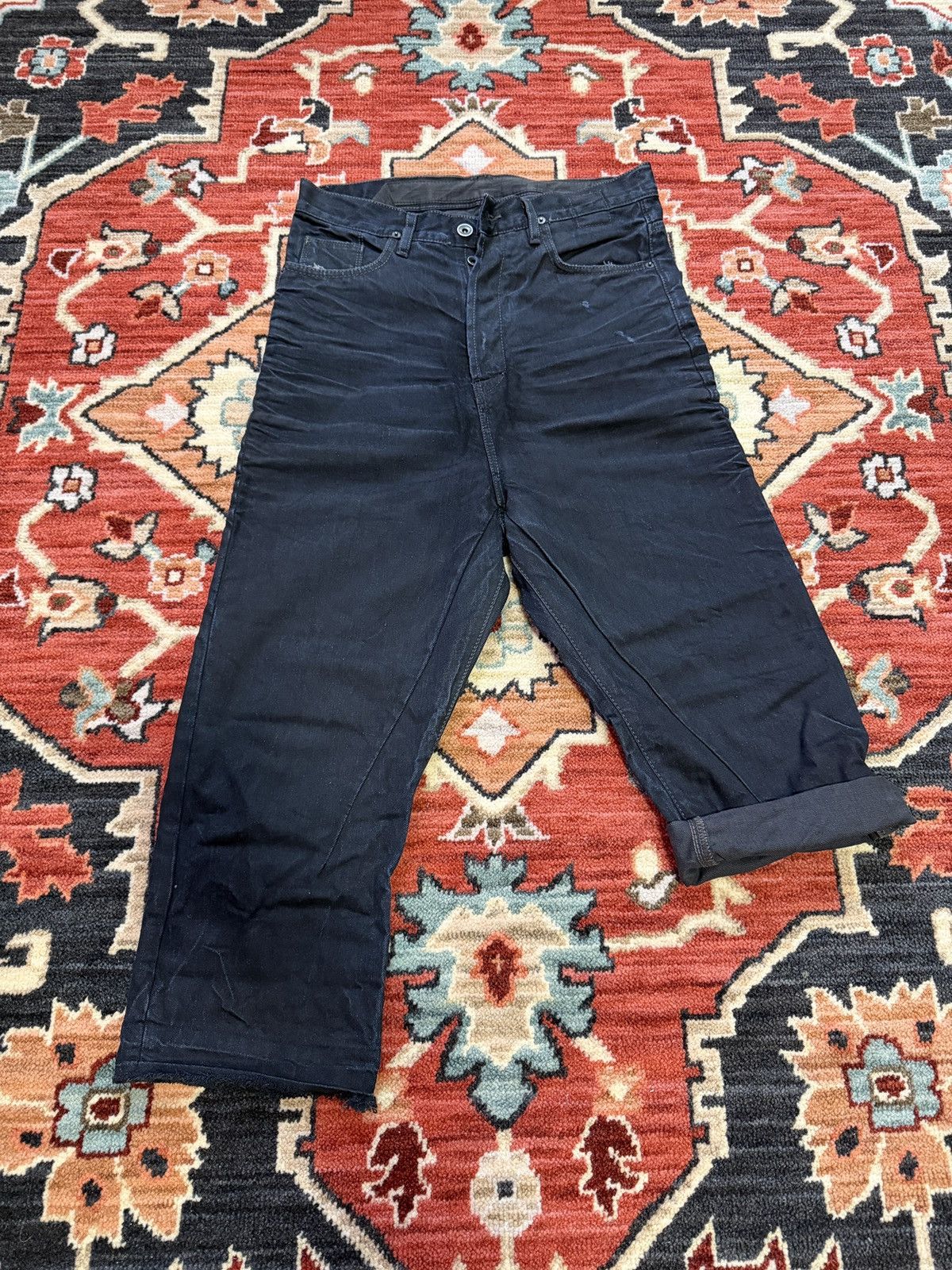 Rick Owens Rick Owens DRKSHDW Cropped Jeans Size US 32 / EU 48 - 1 Thumbnail