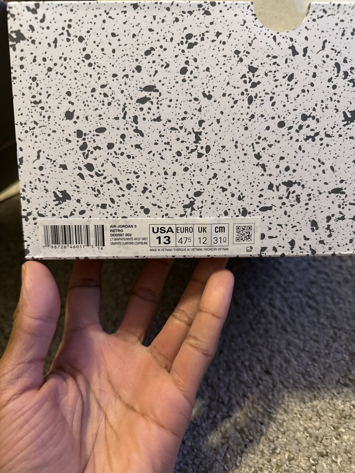 Jordan Brand WOLF GREY 5’S Size US 13 / EU 46 - 5 Thumbnail