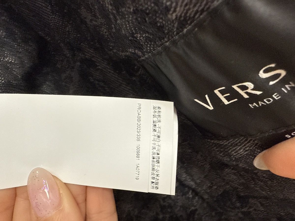 Versace Versace Barocco Jacquard Denim Black Gray Jacket 54 Size US L / EU 52-54 / 3 - 8 Thumbnail