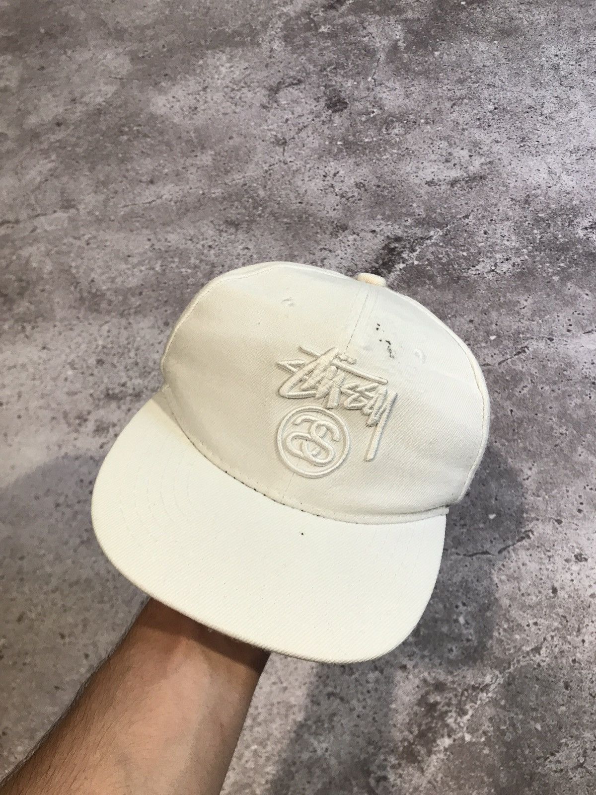 Stussy × Vintage Vintage Cap Stussy Embroiled Logo Faded Size ONE SIZE - 1 Thumbnail