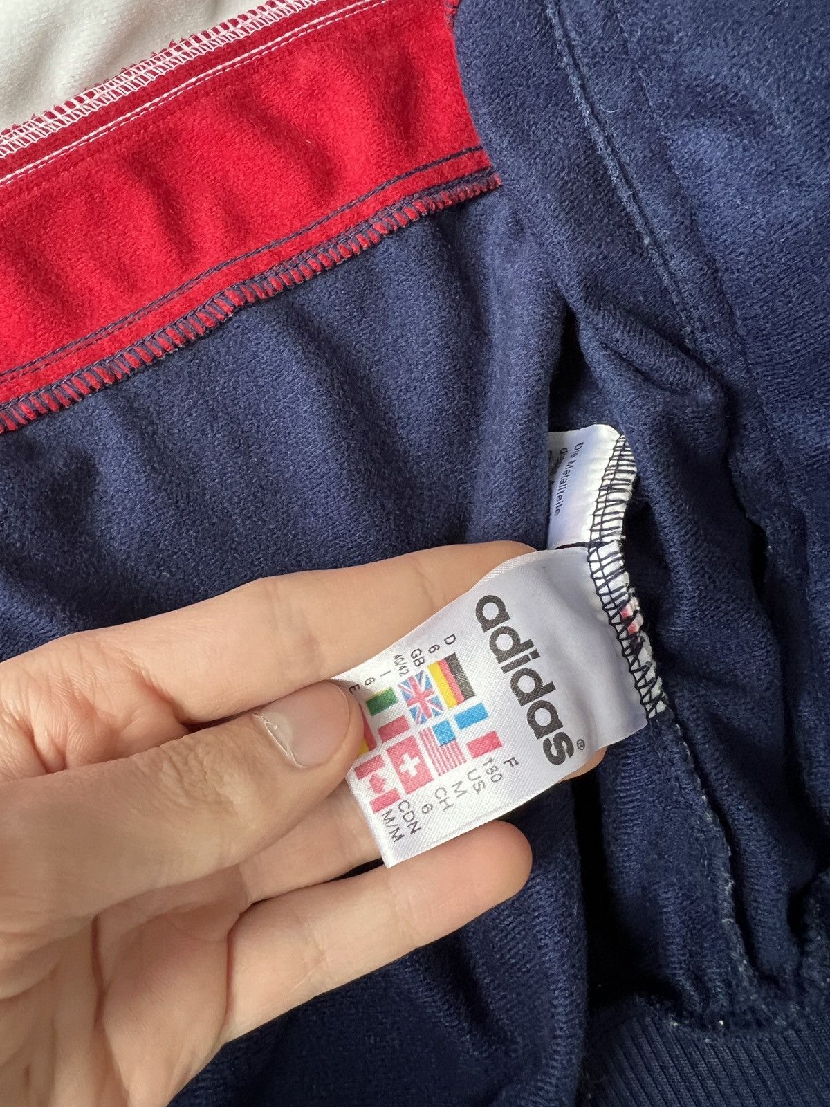 Adidas × Vintage Vintage Adidas big logo 90s style zip hoodie Size US M / EU 48-50 / 2 - 9 Thumbnail