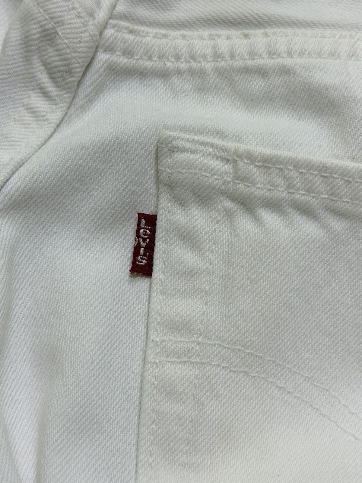 Levi's Levi’s 501 Original White Straight Leg Button Fly Denim Size US 31 - 14 Thumbnail