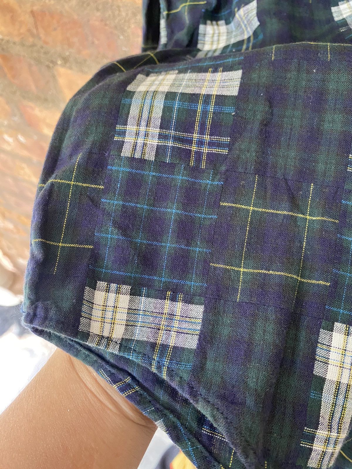 Beams Plus × Needles 2000s JIPIJAPA X Beams Patchwork shirt Size US M / EU 48-50 / 2 - 8 Thumbnail