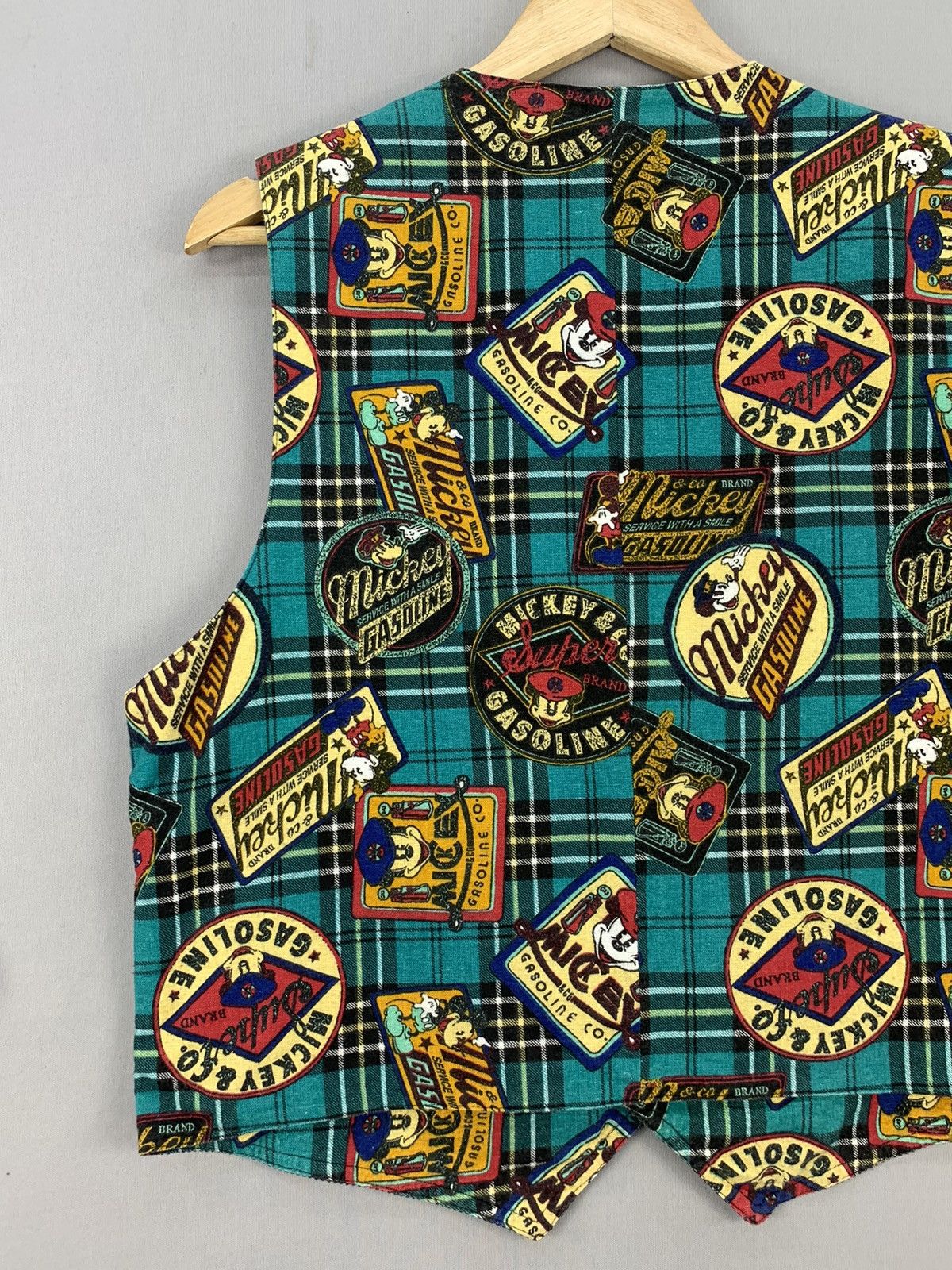 Disney Vintage 90s Corduroy Hybrid Vest Disney Mickey & Co Jacket Size US M / EU 48-50 / 2 - 9 Thumbnail