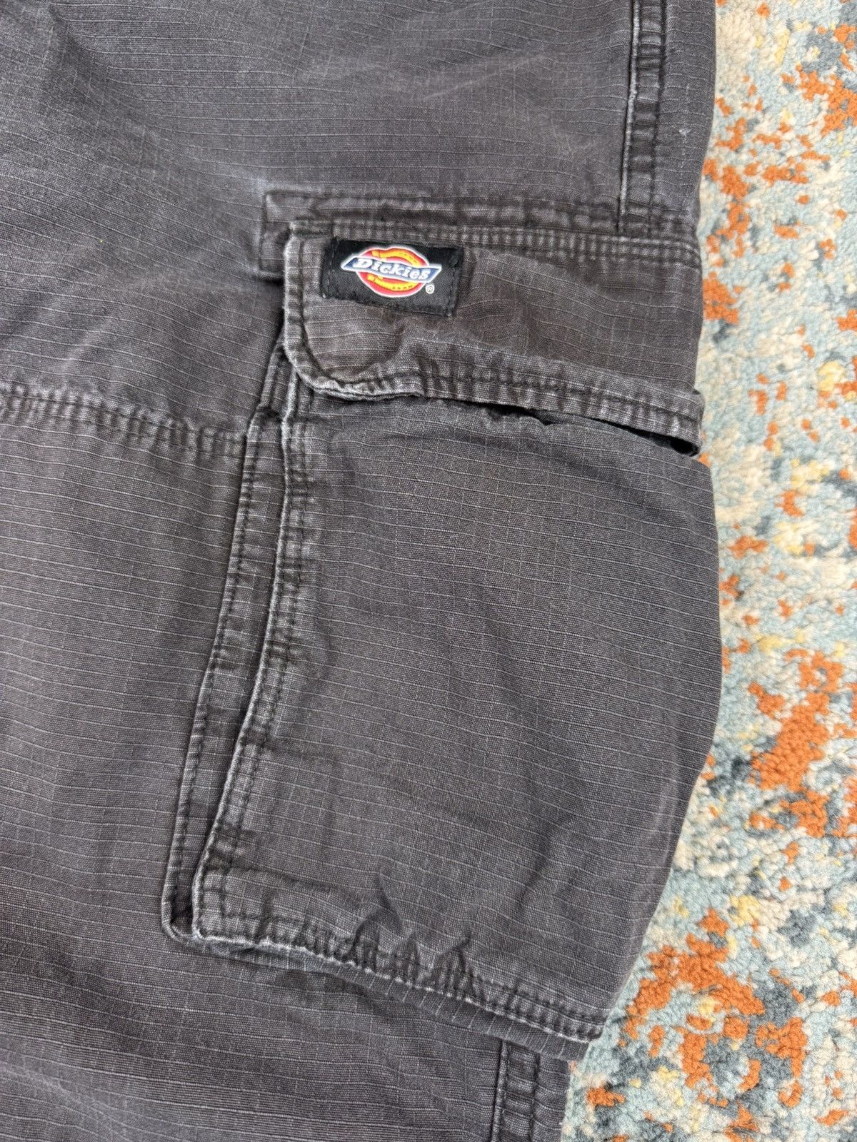 Dickies × Vintage Vintage 90s Dickies ripstop baggy cargo workwear pants faded Size US 26 / EU 42 - 9 Thumbnail