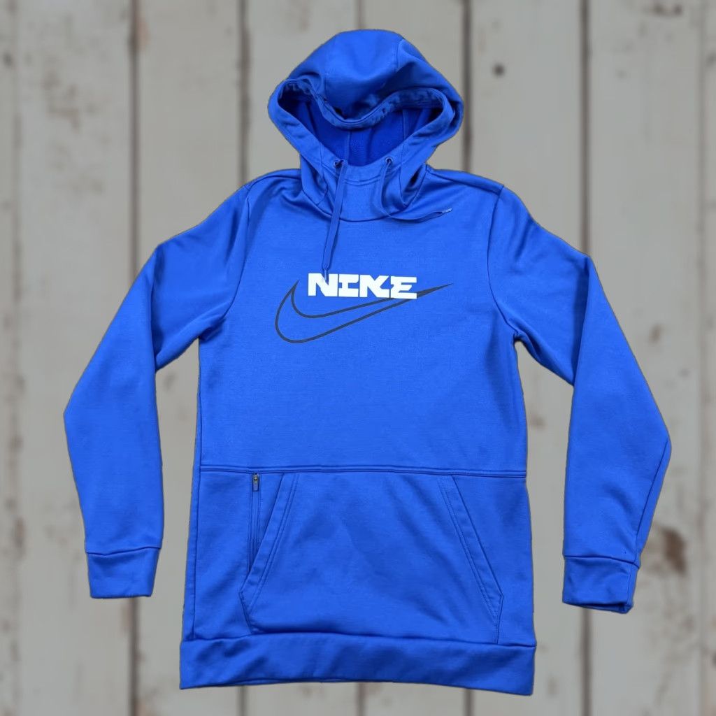 Nike Nike Hoodie Mens S Blue Pullover Fleece Therma-Fit Pockets Hooded Drawstring DD1766-480 Size US S / EU 44-46 / 1 - 1 Thumbnail