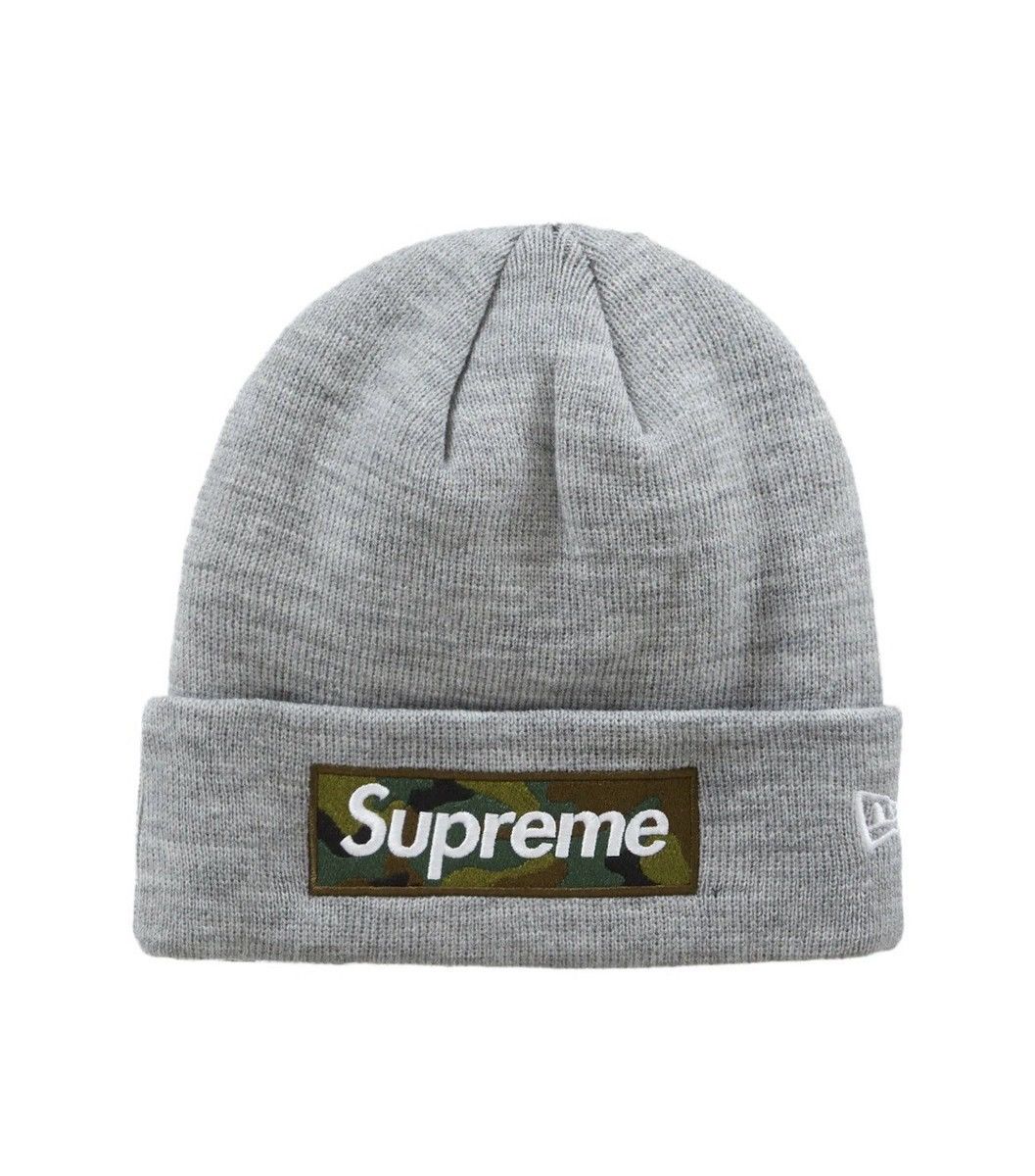 New Era × Supreme Supreme x New Era FW23 Box Logo Camo Beanie Size ONE SIZE - 1 Thumbnail