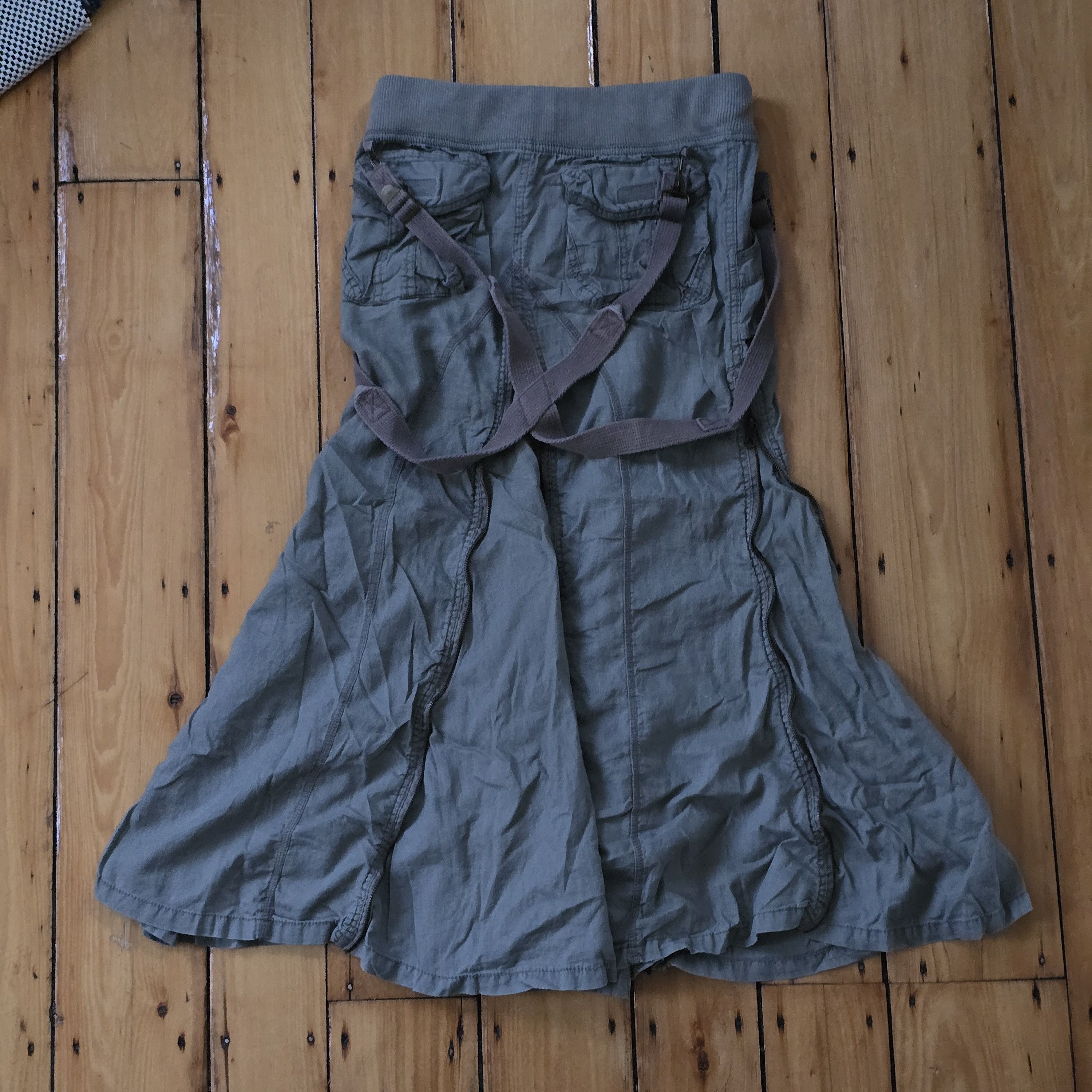 GOA G.O.A. Flared Cargo Zip Skirt Size 30" / US 8 / IT 44 - 2 Thumbnail