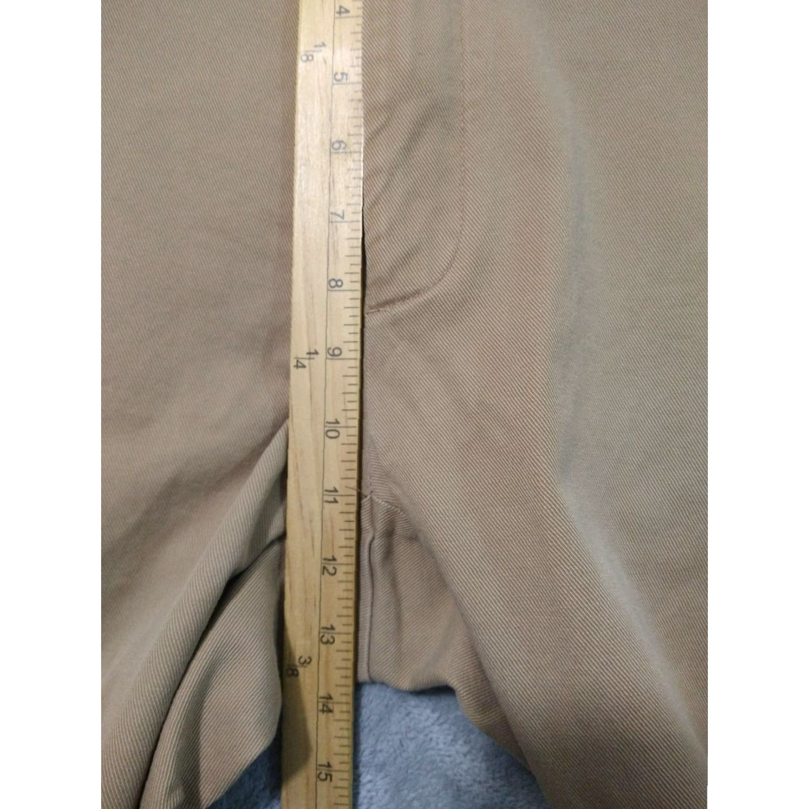 Brooks Brothers Brooks Brothers Pants Mens 40x30 Beige Chino Taper Leg Mid Rise Cotton Regular Belted? (No extra info) Size US 40 / EU 56 - 4 Thumbnail