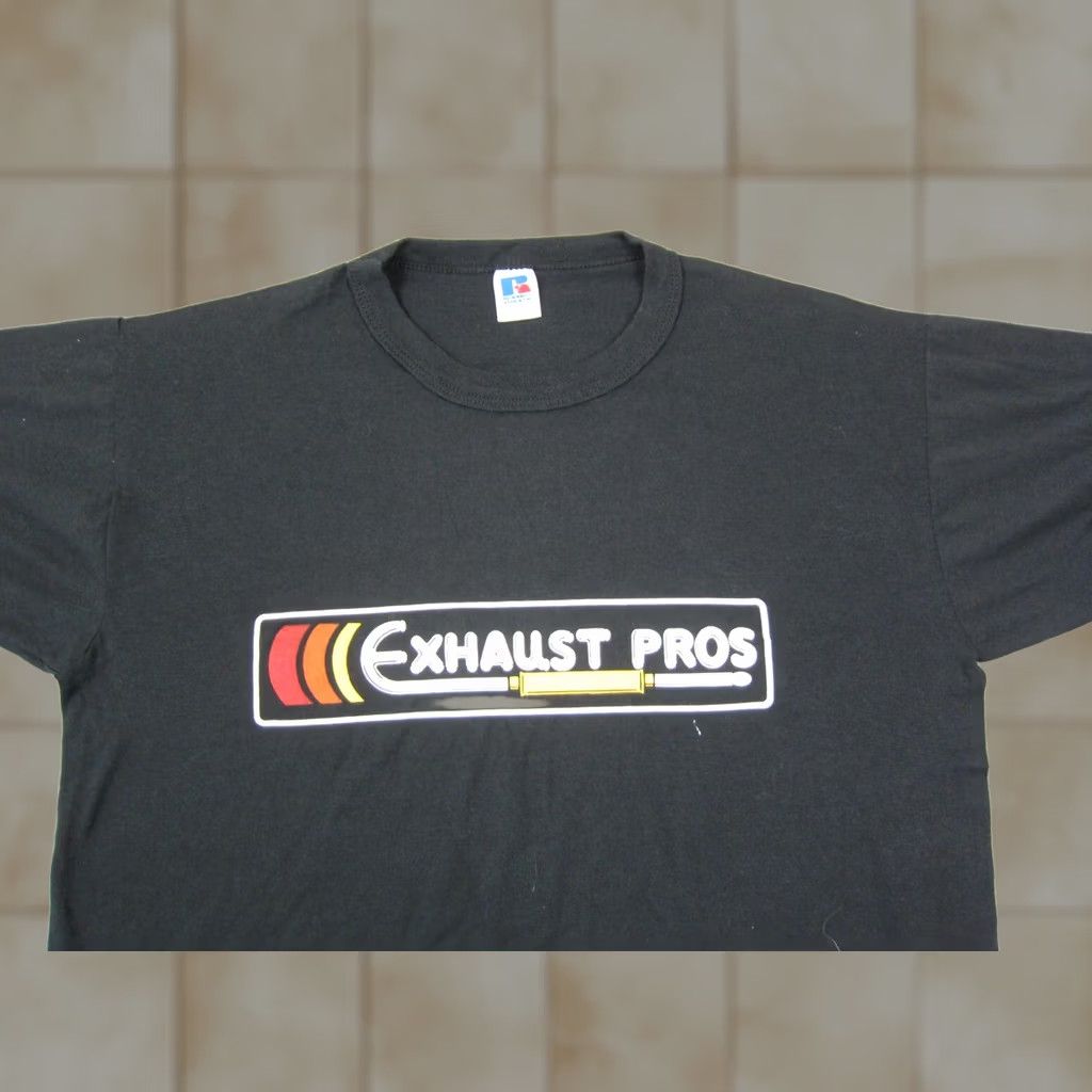 Russell Athletic VINTAGE Russell Athletic Shirt Mens L Black 90s City Classic Athletic Logo Short Sleeve Crew Neck T-Shirt Size US L / EU 52-54 / 3 - 1 Thumbnail