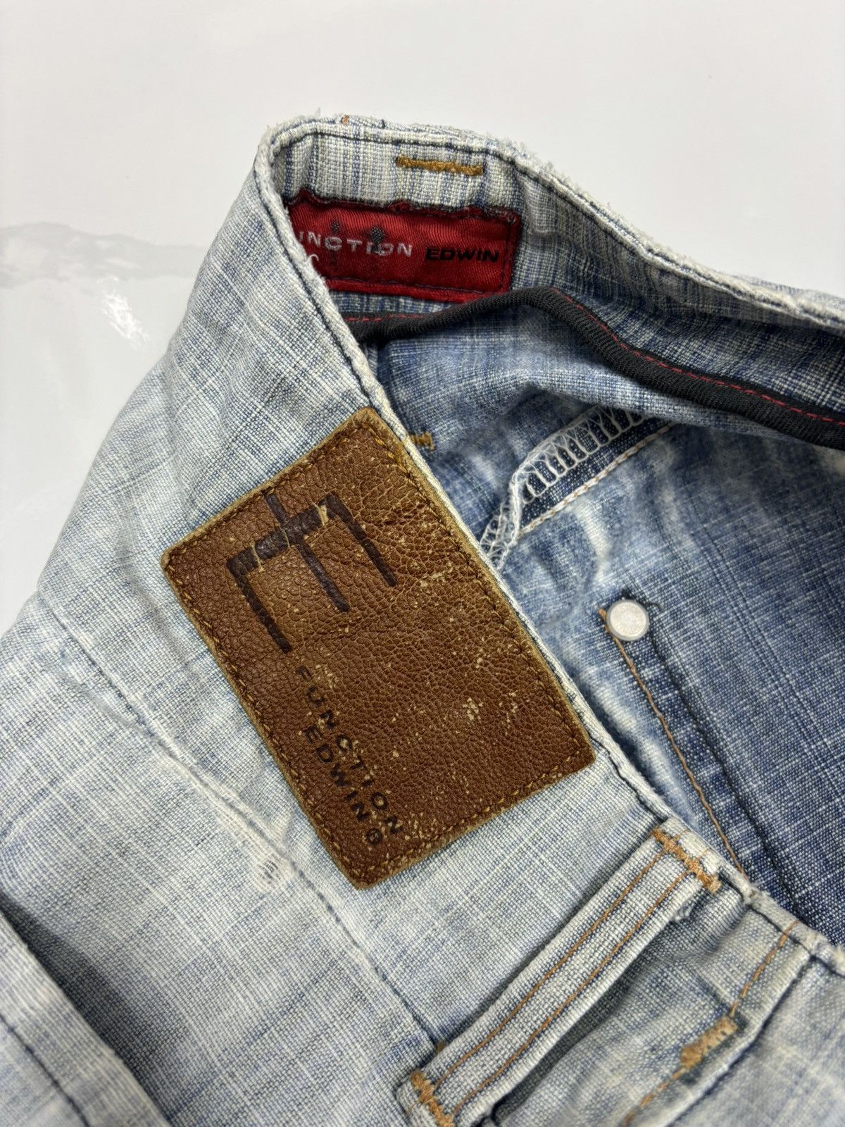 Kapital Vintage Edwin Function Baggy Jeans Faded Distress Loose Size US 30 / EU 46 - 10 Thumbnail