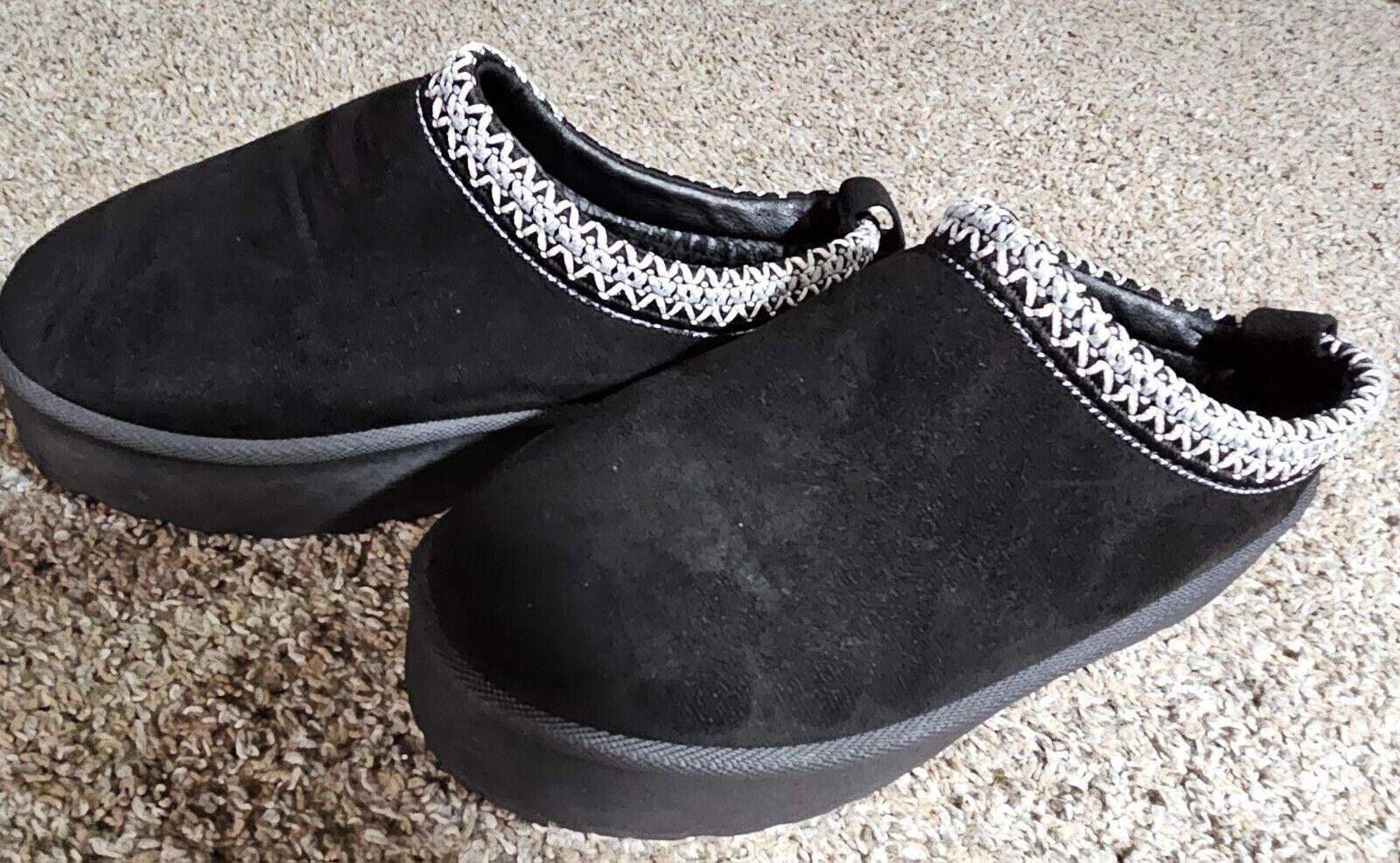 Designer SHELN EUR40 black clog Platform slides Size US 7 / IT 37 - 4 Thumbnail
