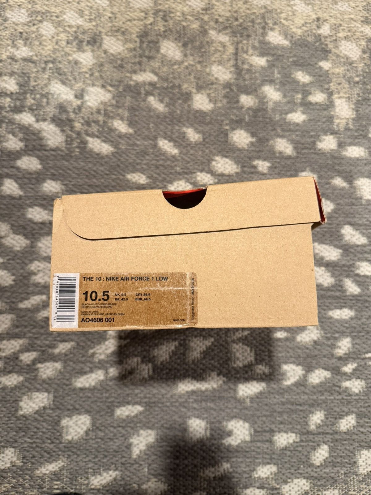 Nike × Off-White Off White x Nike Air Force 1 Low Black Size US 10.5 / EU 43-44 - 8 Thumbnail