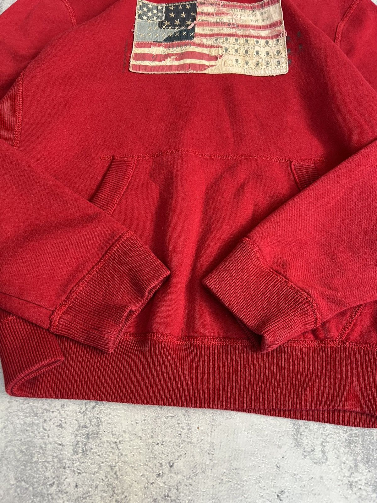 Polo Ralph Lauren 🇺🇸 Vintage Polo Jeans USA Patchwork Flag Hoodie Size US L / EU 52-54 / 3 - 9 Thumbnail