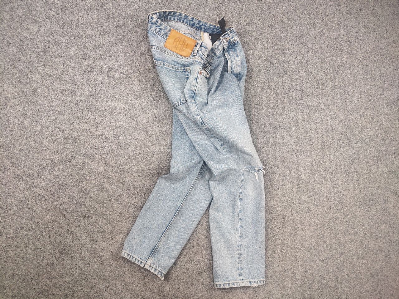 Rhude Zara Rhuigi RHUDE Design Baggy Relaxed Fit men's Mom Jeans Size US 34 / EU 50 - 11 Thumbnail