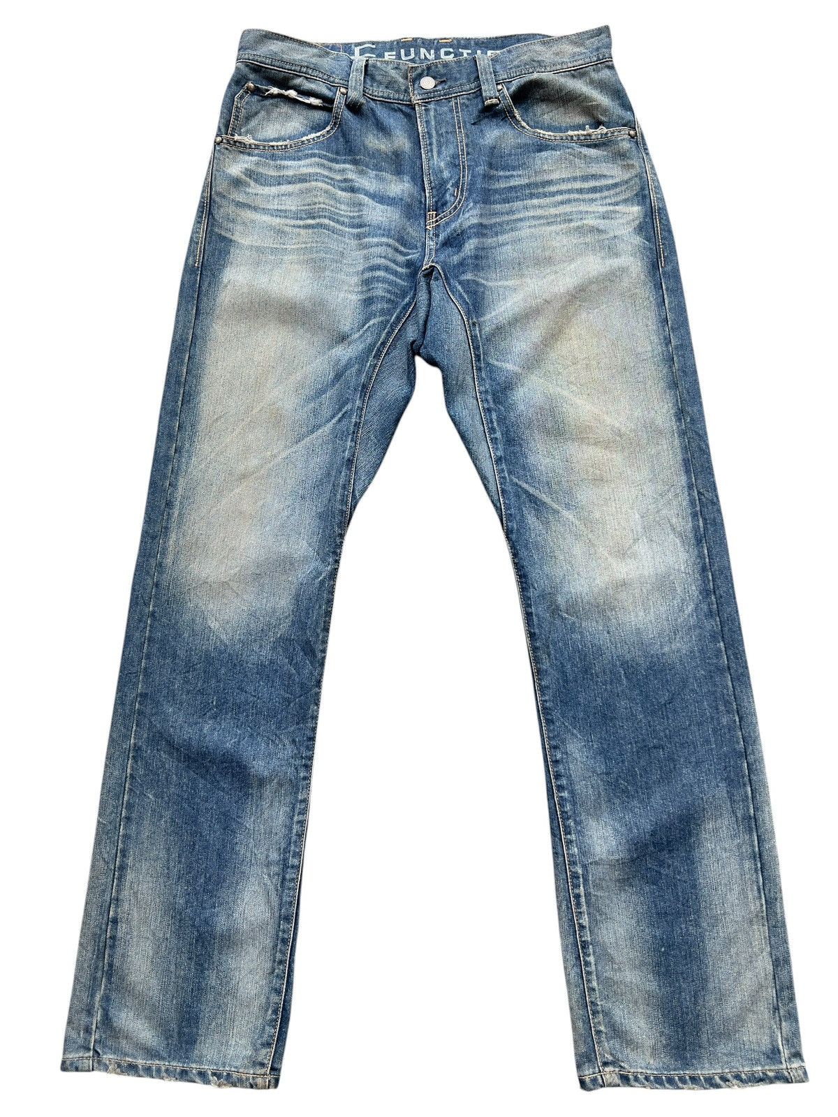 Edwin Vintage Edwin Function Distressed Denim Jeans 35x34 Size US 35 - 2 Thumbnail