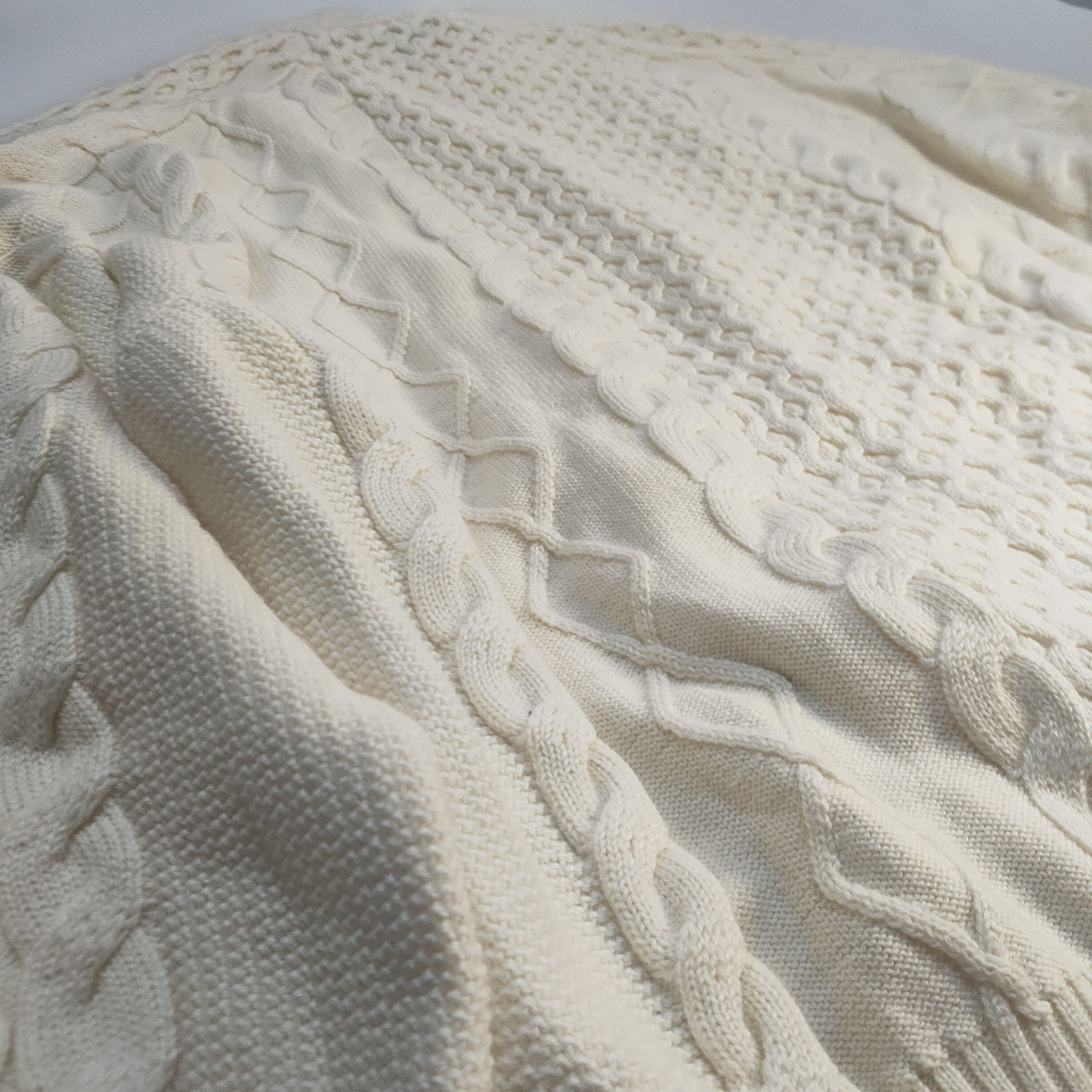 Y/Project NEW Y/PROJECT Oversized Wool Blend Sweater in Cream Size US M / EU 48-50 / 2 - 22 Thumbnail